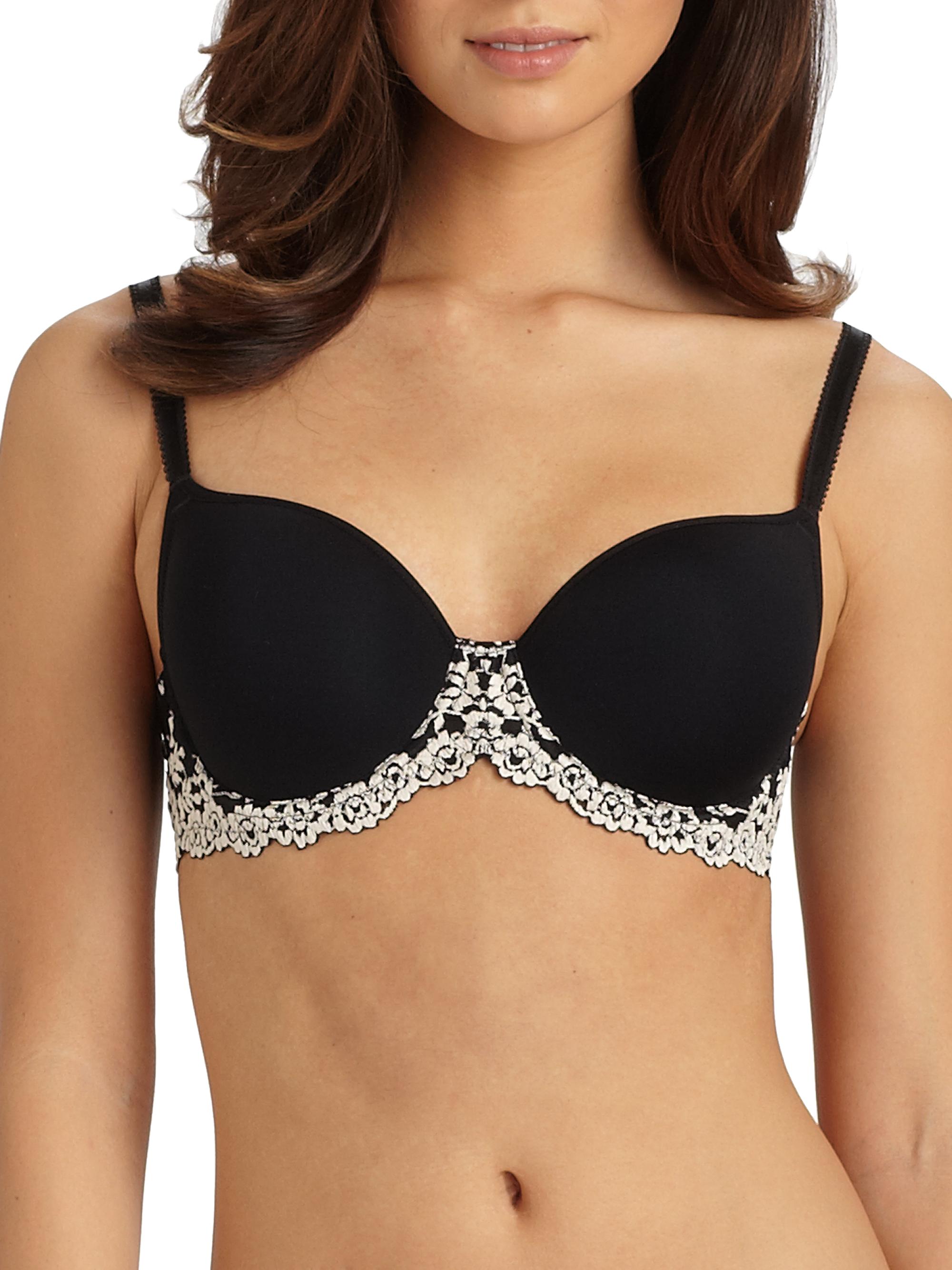 Wacoal Women's Embrace Lace Underwire T-Shirt Bra - Black