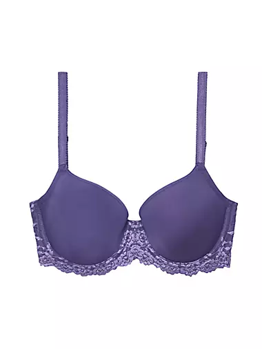 Purple WOMEN DeFacto Fit Round Neck Seamless Seamless Bra