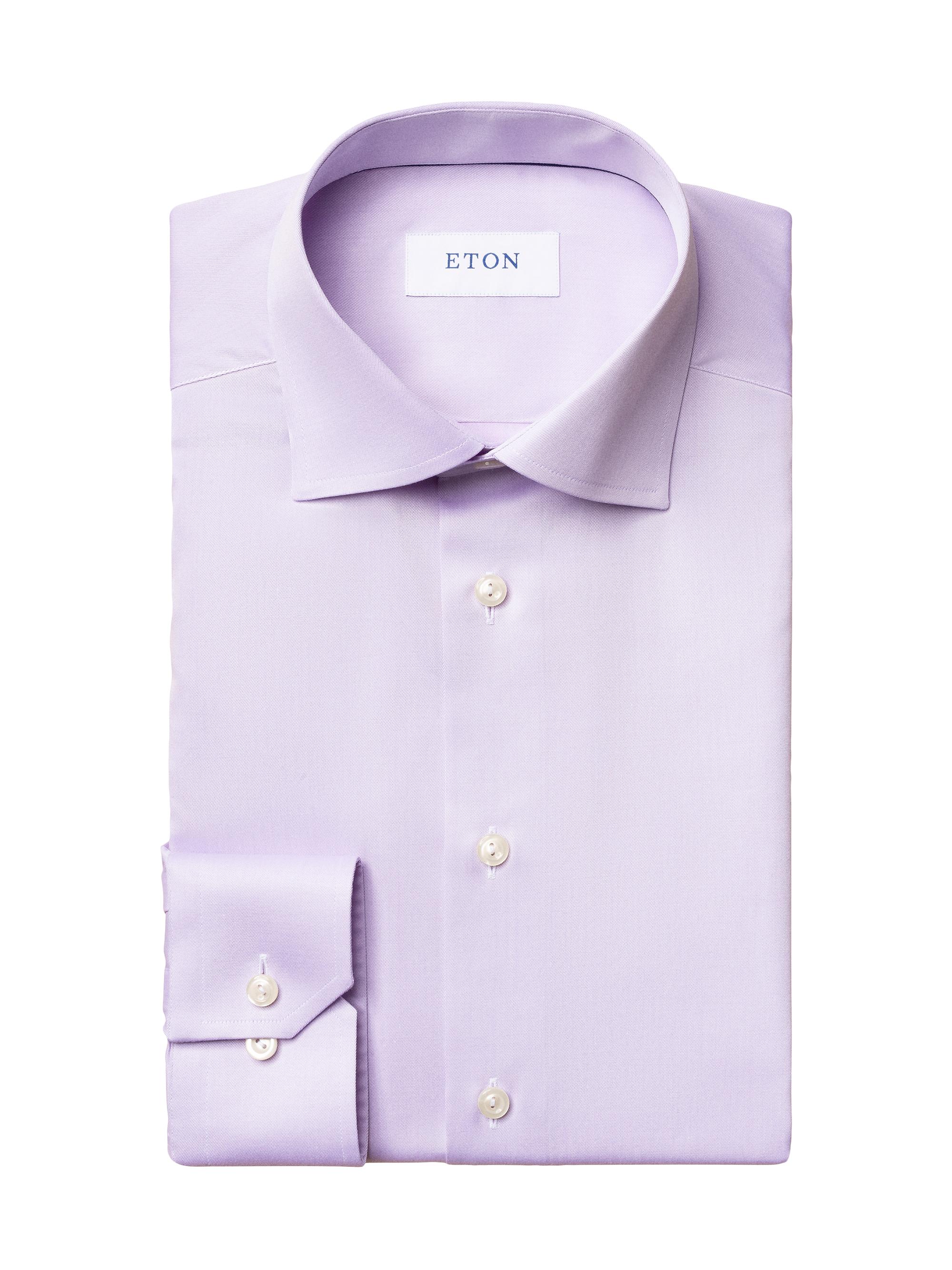 Eton Men's Contemporary-Fit Twill Dress Shirt - Purple | Thumbnail 5