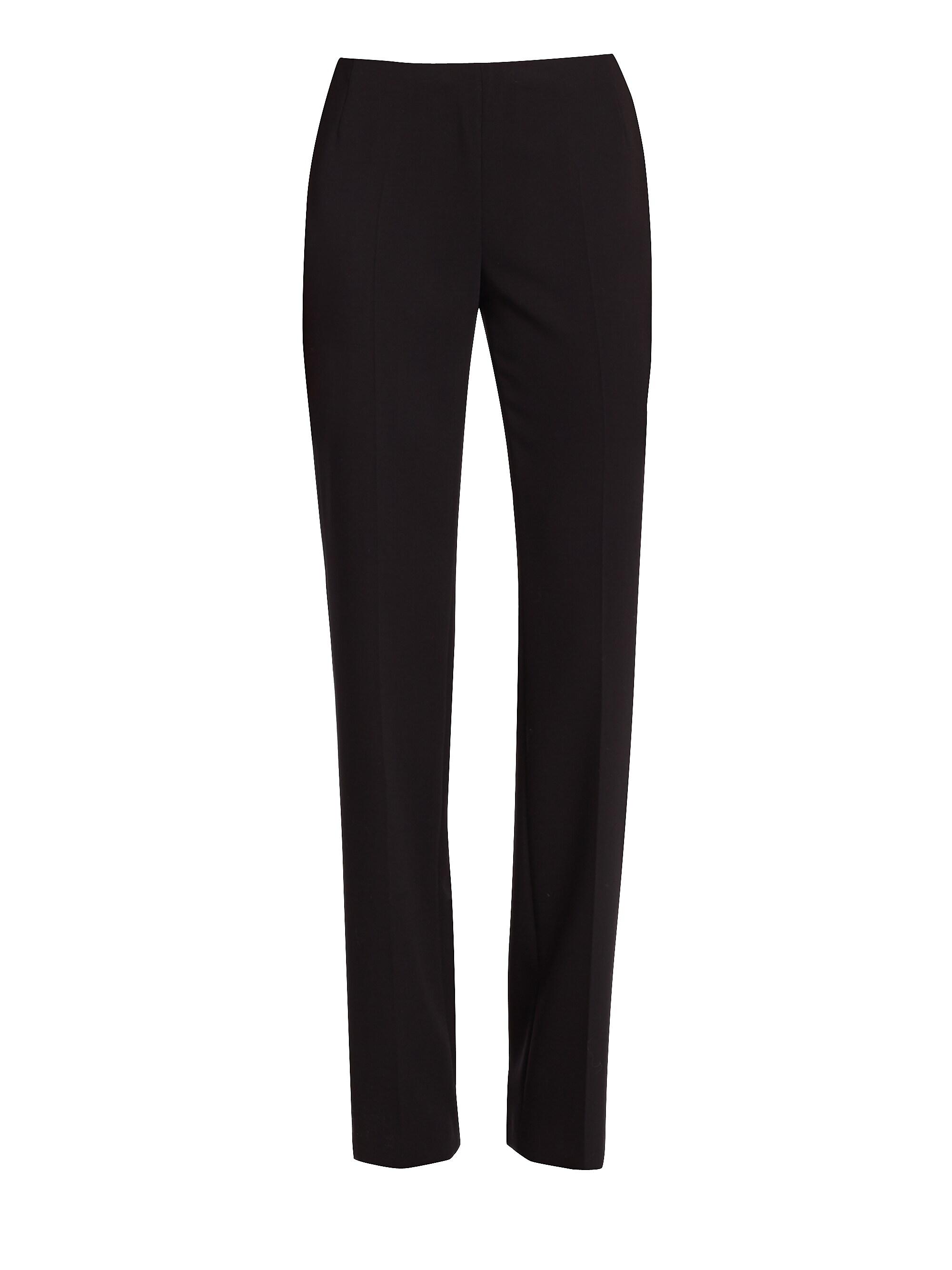 Akris Women's Carole Double-Face Wool Pants - Black