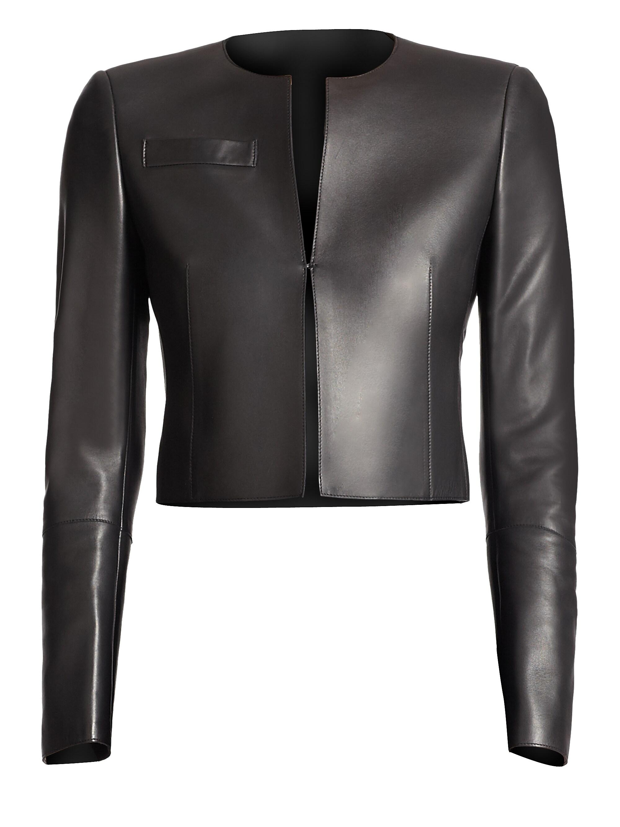 Akris Women's Hasso Leather Jacket - Black