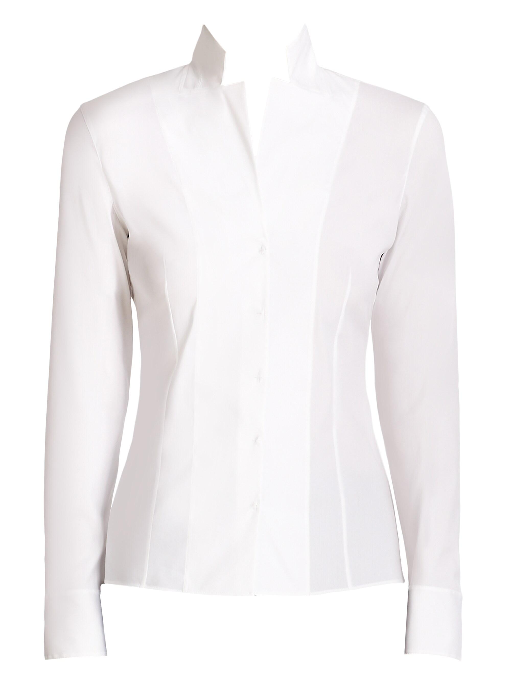 Akris Women's Stretch-Poplin Revers Collar Blouse - White