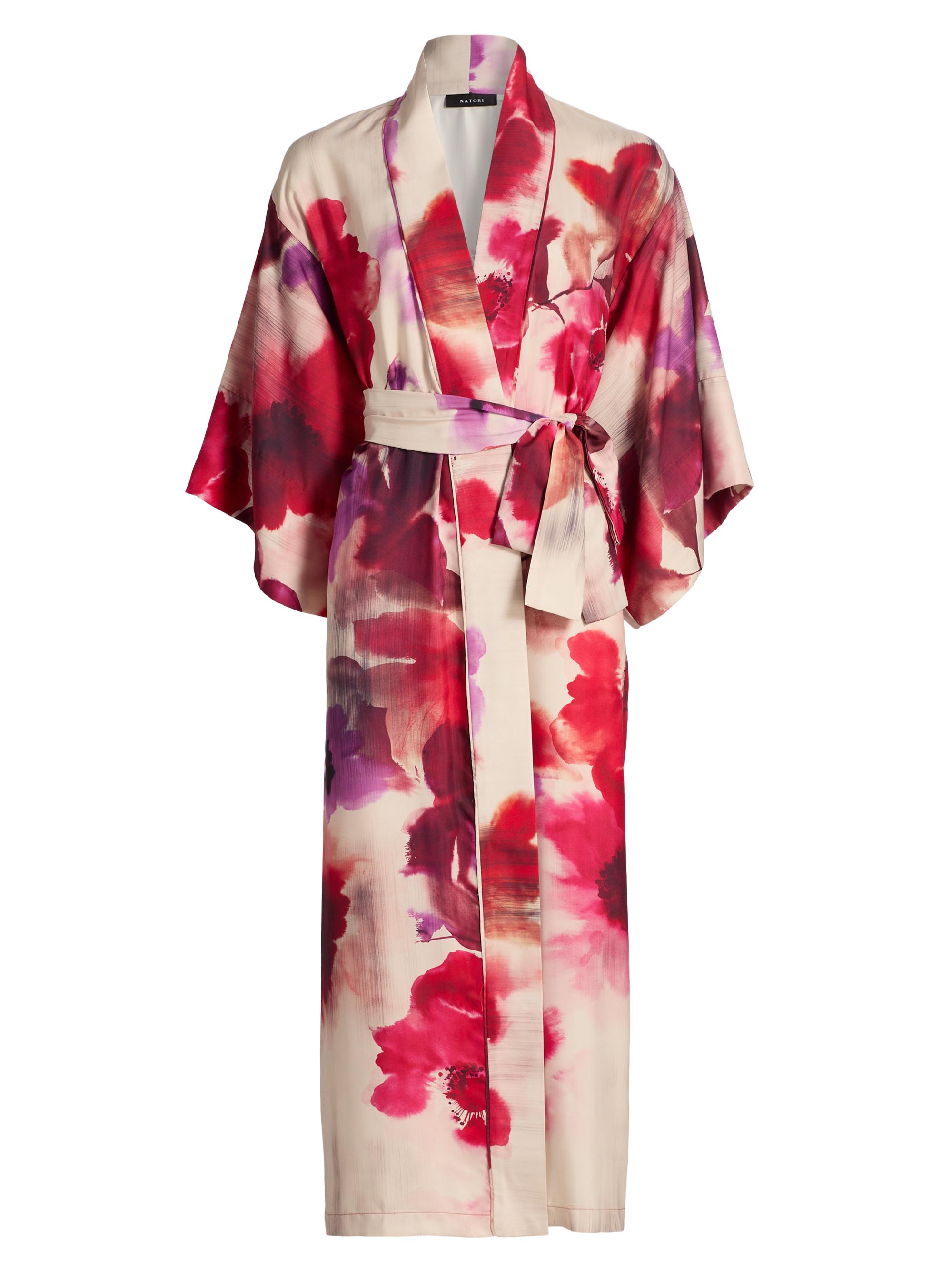 Natori Women's Mizuki Printed Robe - Red