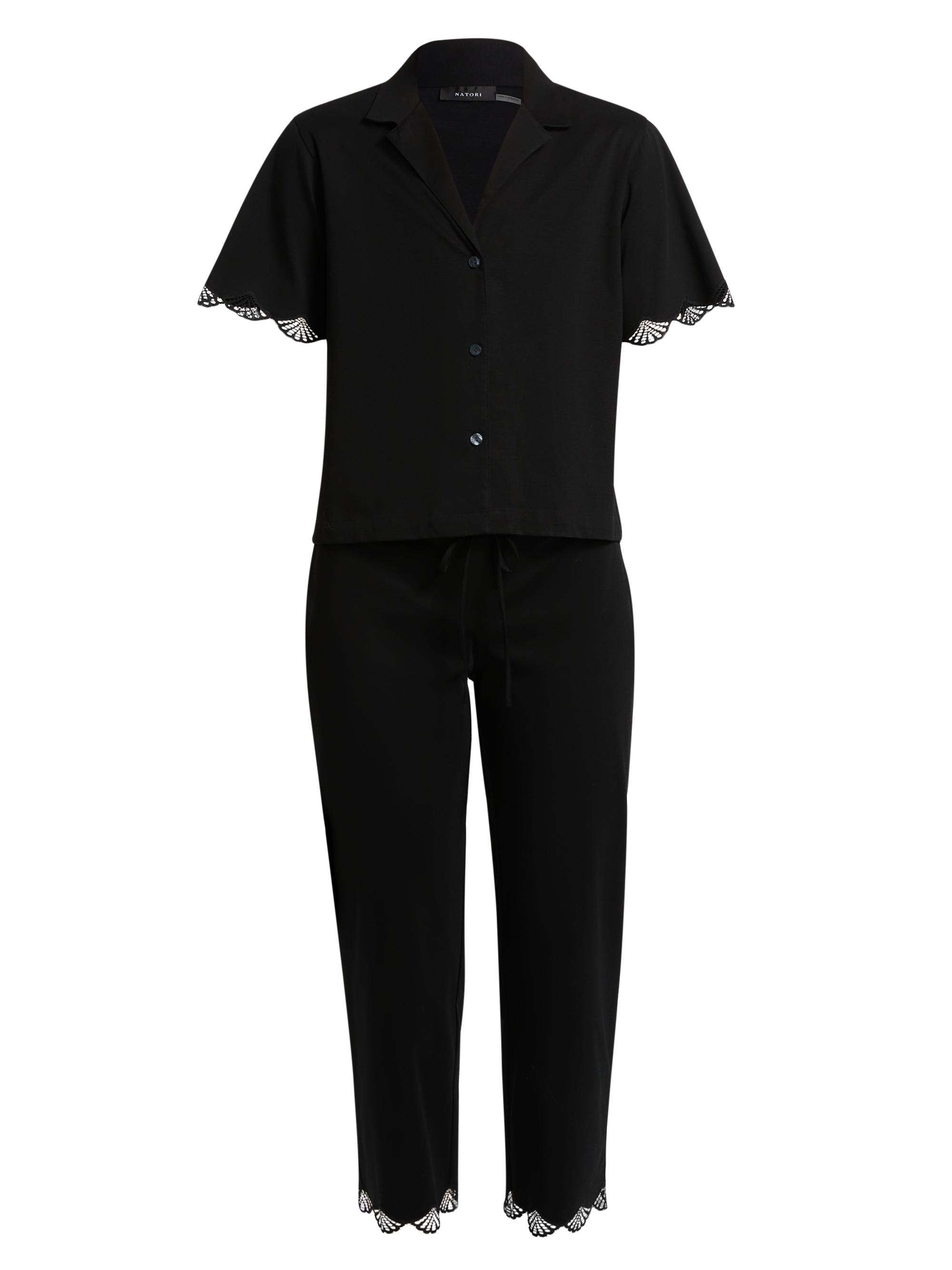 Natori Women's Bliss Serenity Cotton Pajamas - Black