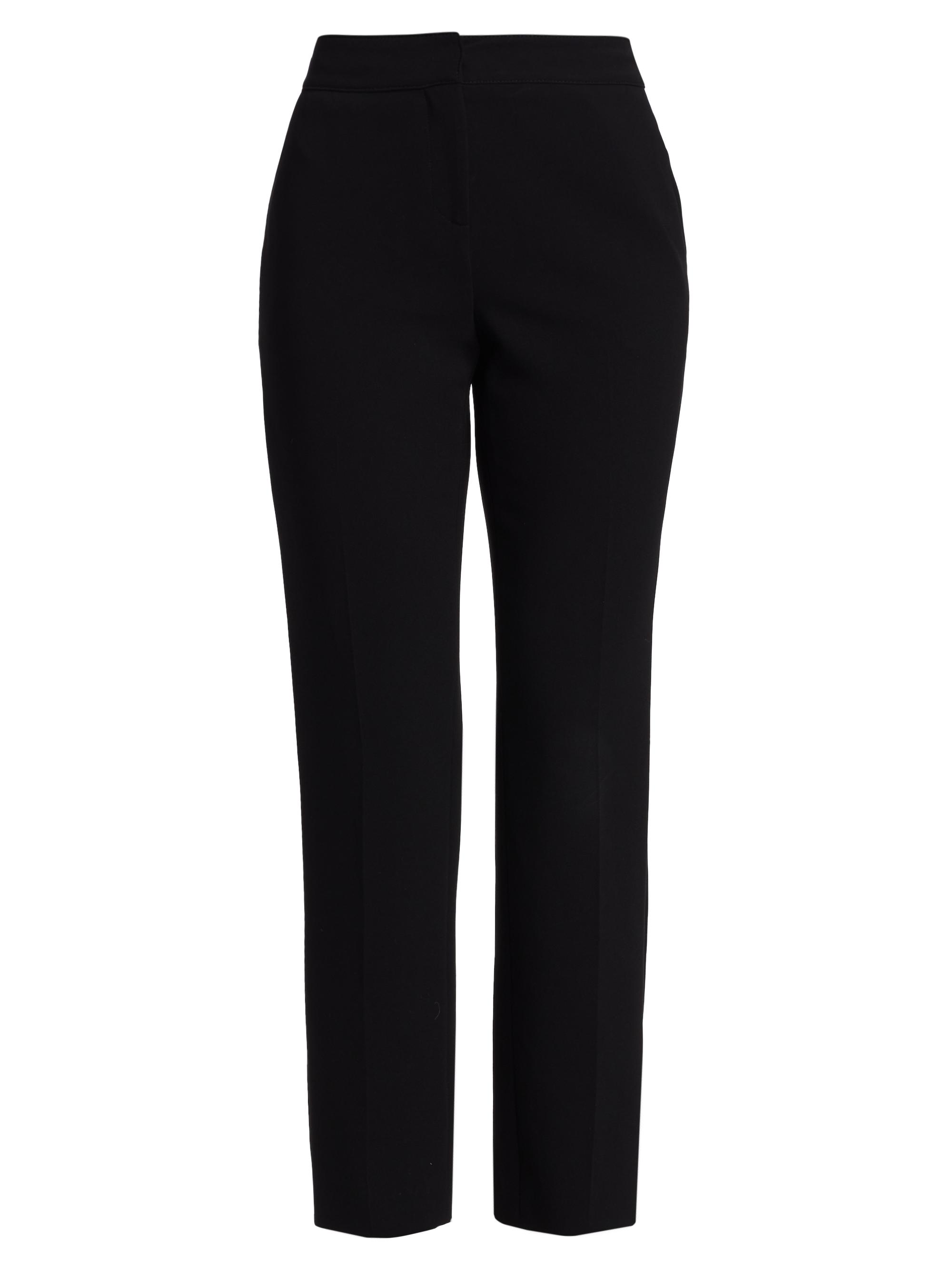 St. John Women's Crepe Emma Pants - Caviar