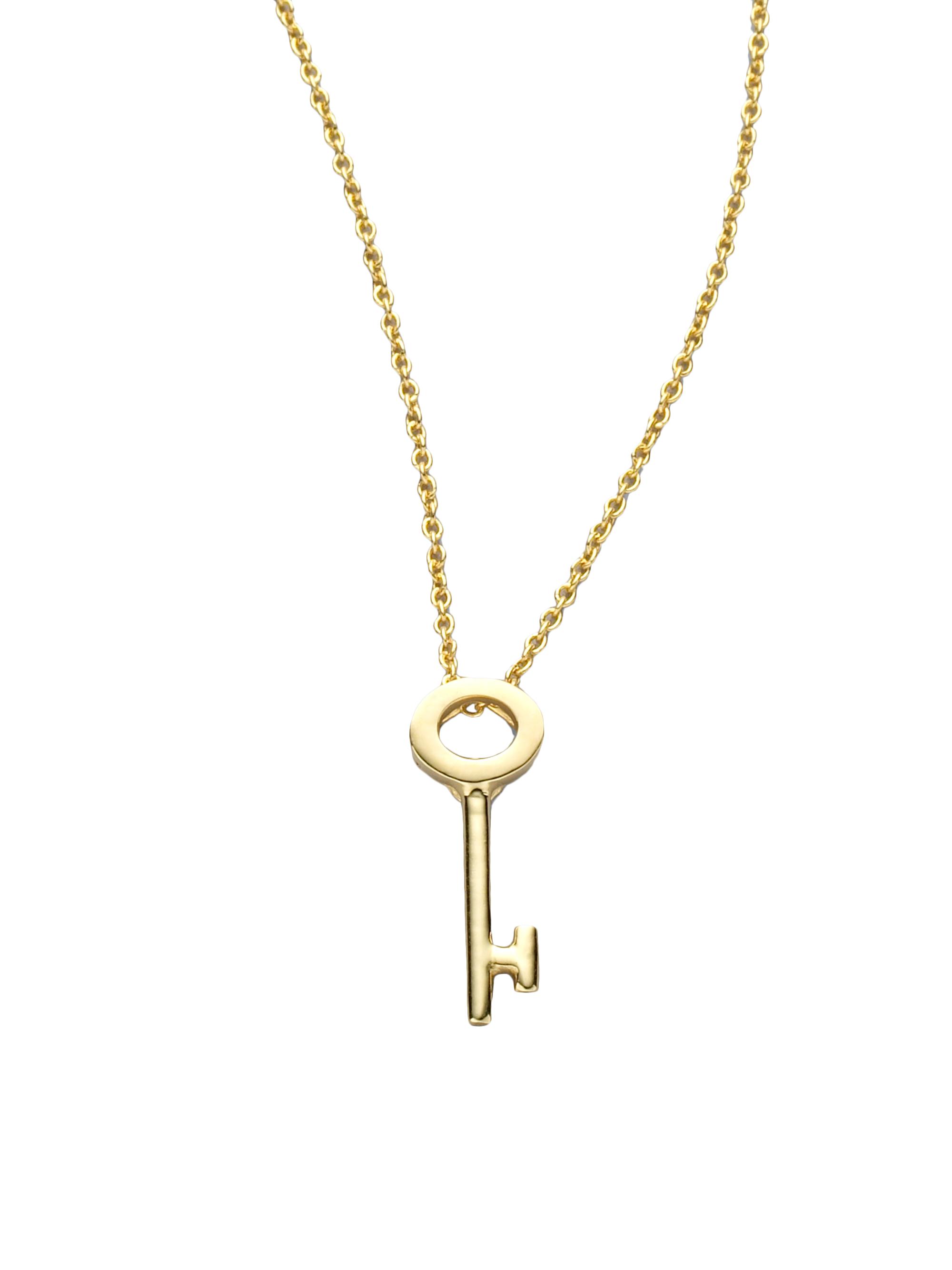 Roberto Coin Women's Tiny Treasures 18K Yellow Gold Key Pendant Necklace - Yellow Gold