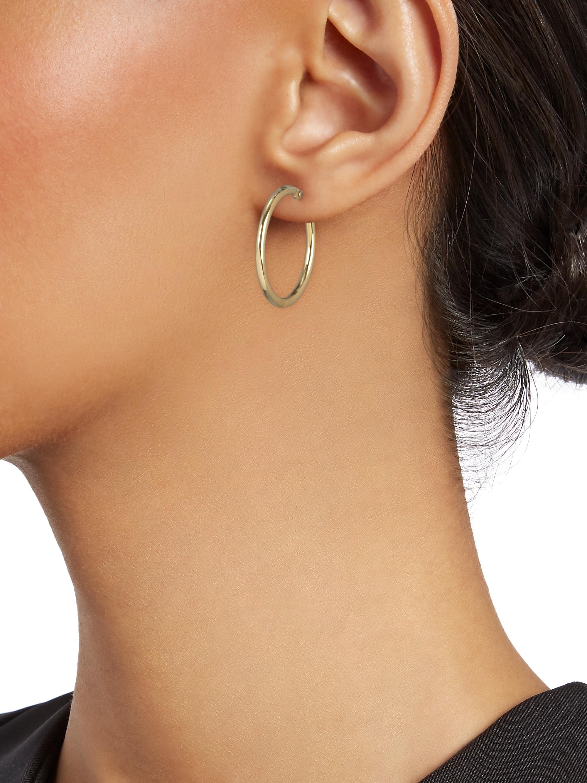 Roberto Coin 18K Yellow Gold Hoop Earrings/25MM | Saks Fifth Avenue