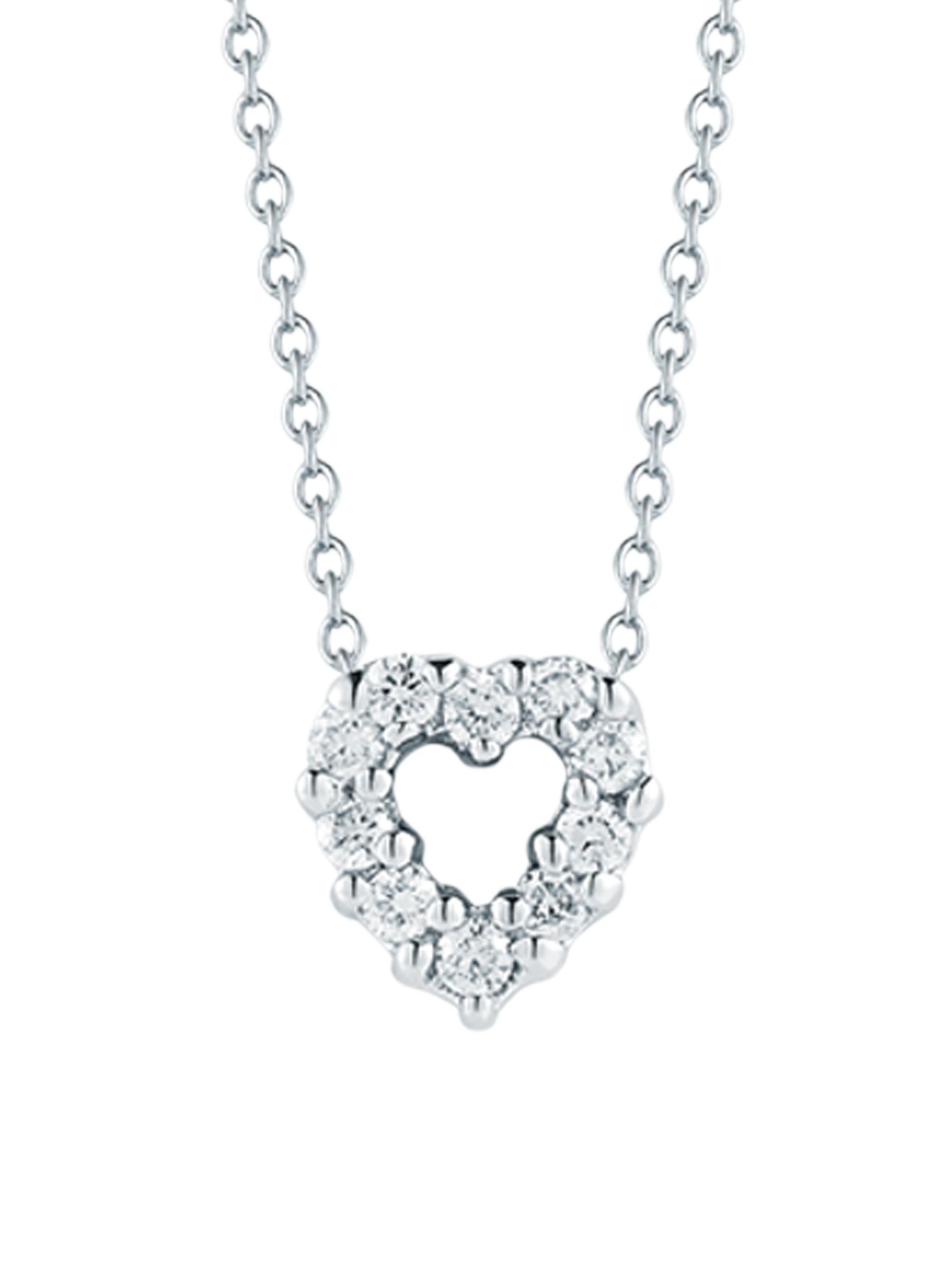 Roberto Coin Tiny Treasures TCW Diamond 18K White Gold