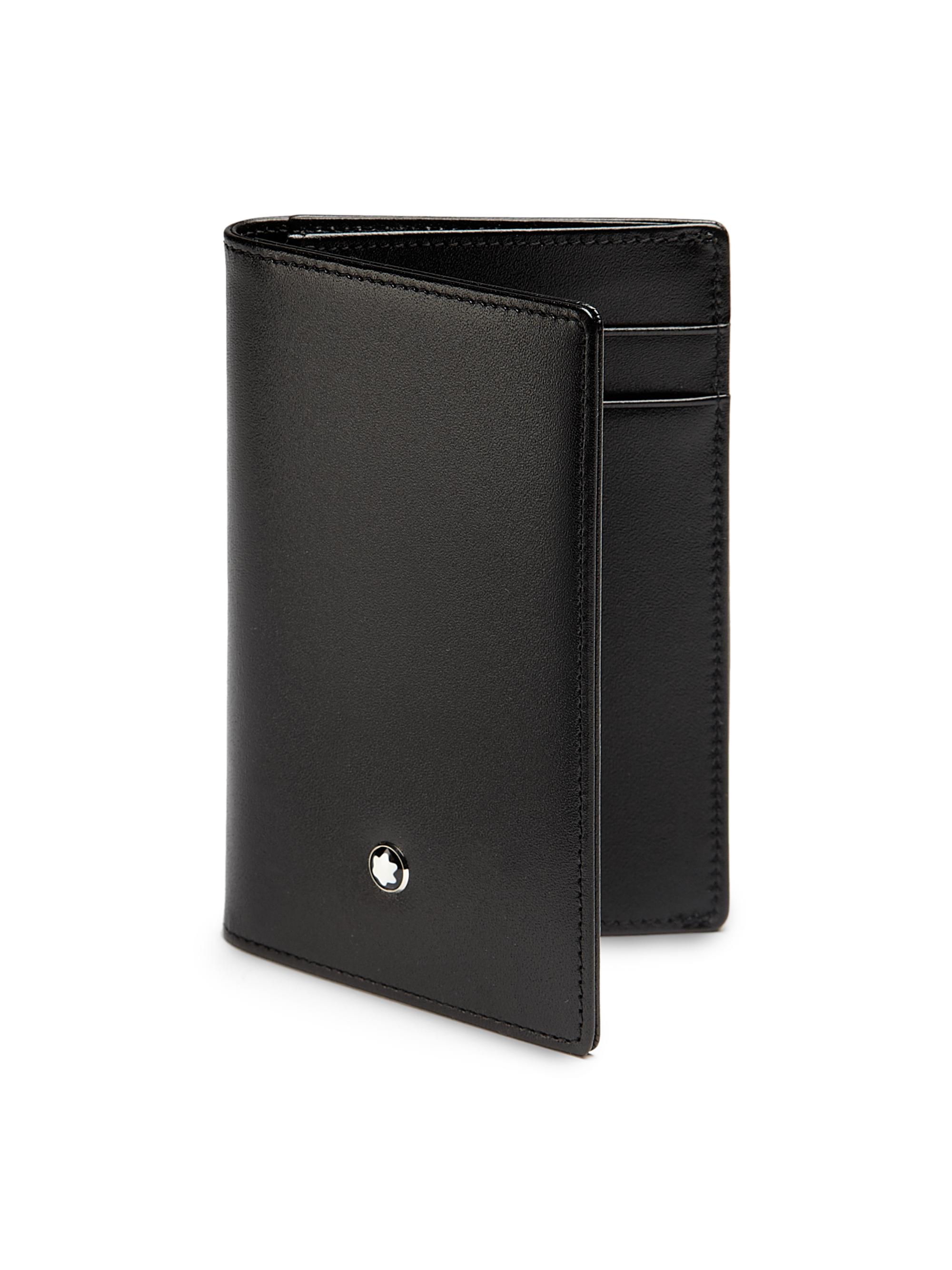 Montblanc Meisterstuck Business Card Holder with Gusset - Black