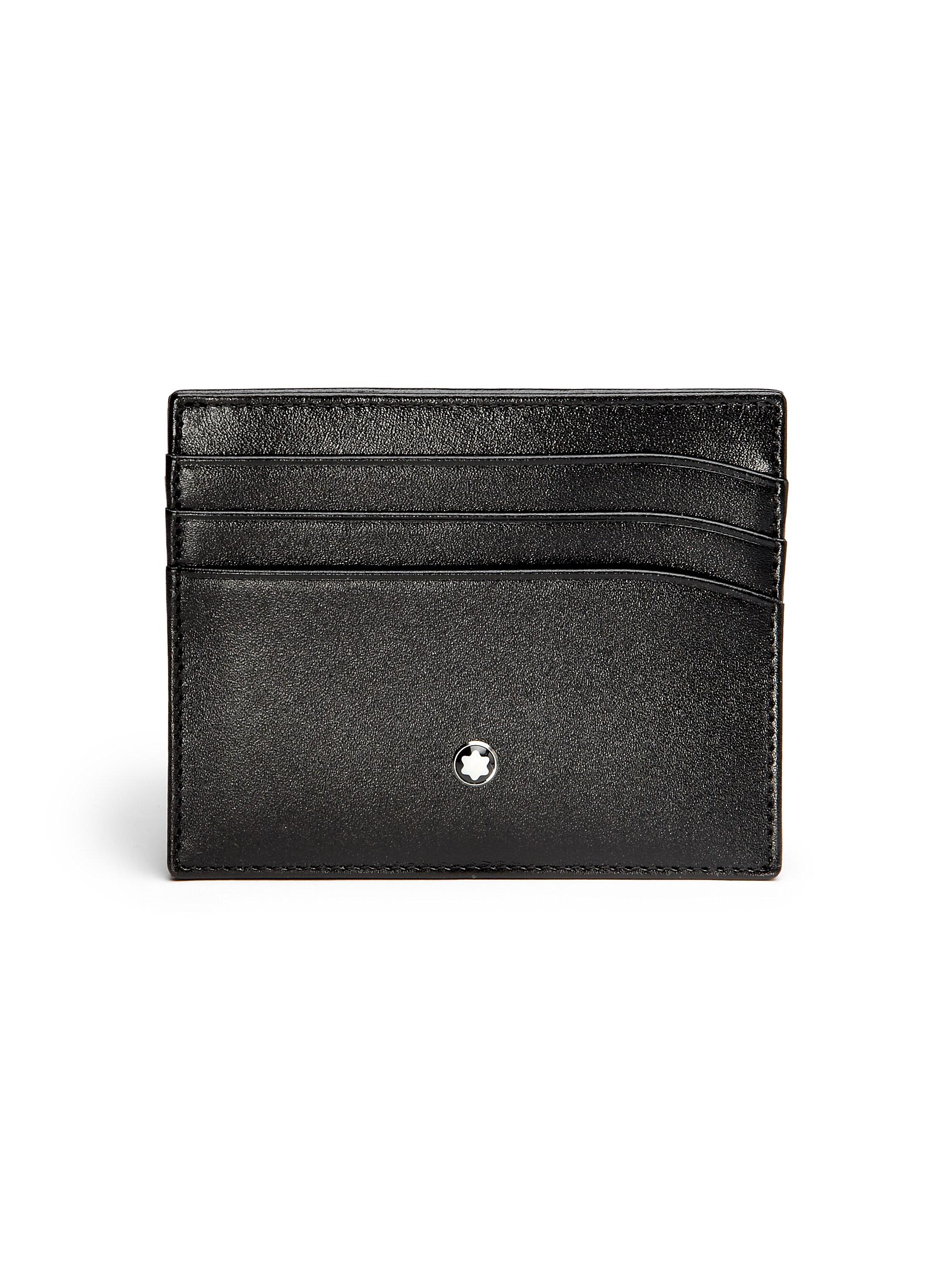 Montblanc Men's Meisterstuck Pocket 6cc - Black