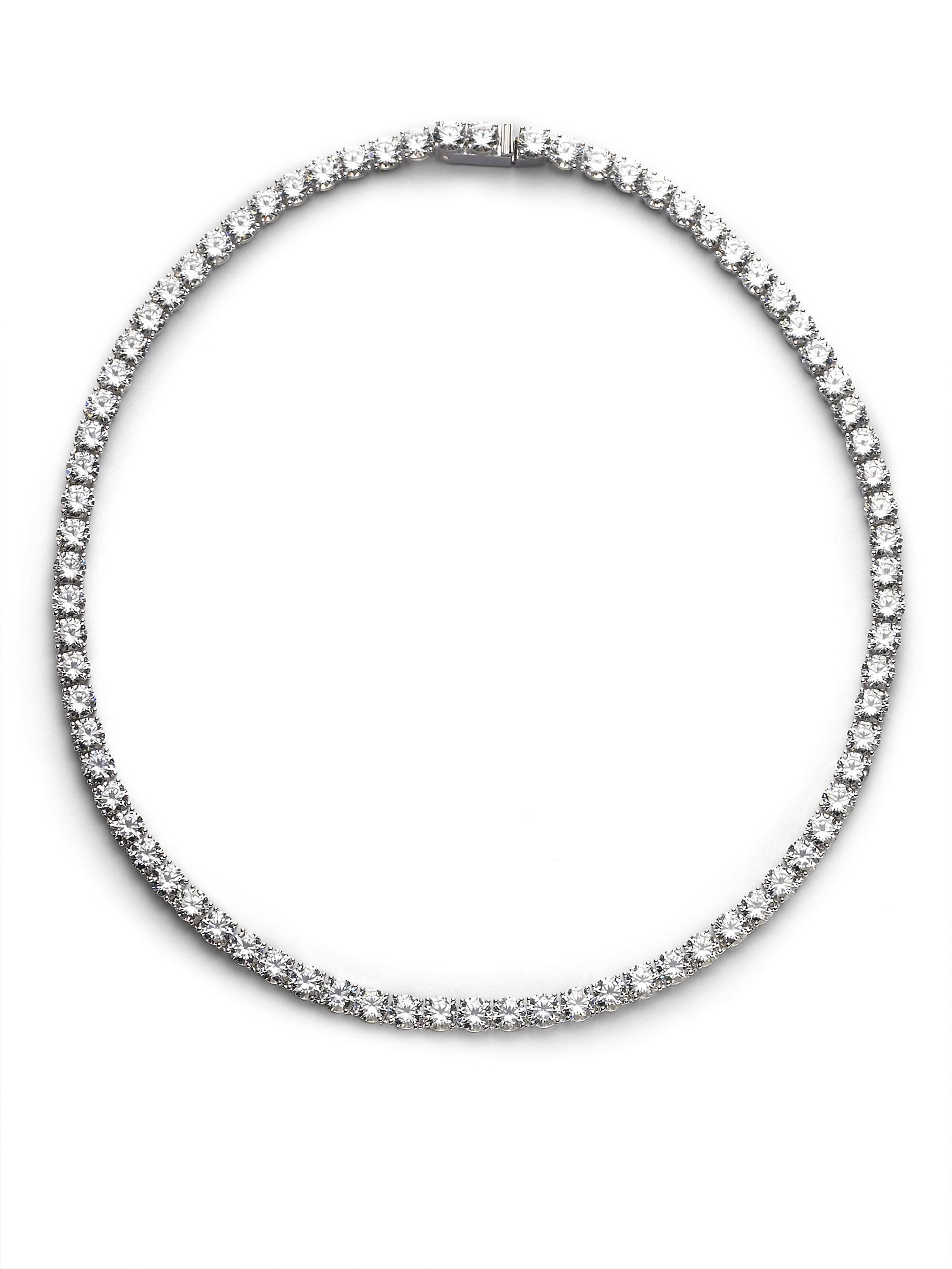 Adriana Orsini Sterling Silver Tennis Necklace | Saks Fifth Avenue