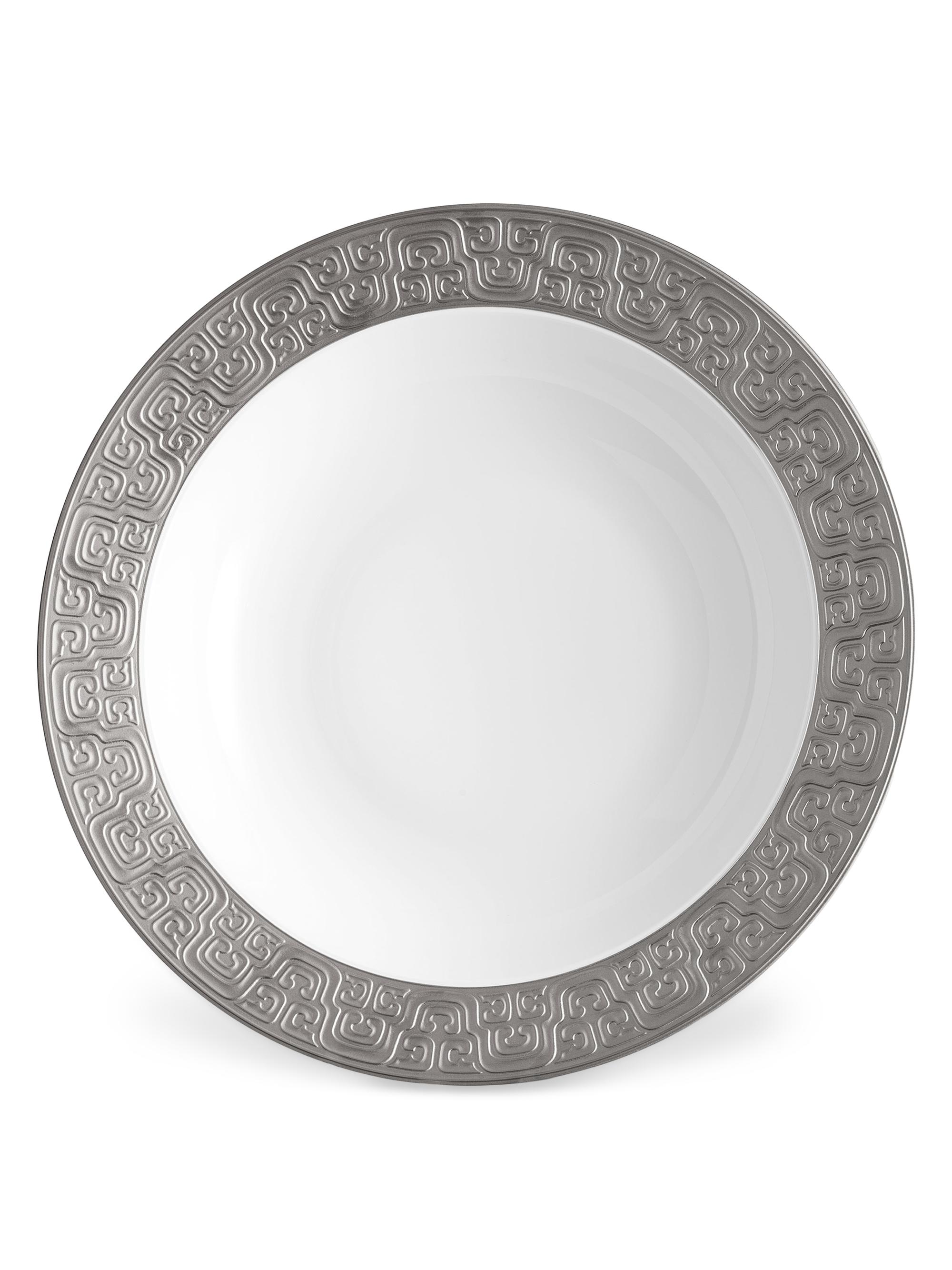 L'Objet Han Rimmed Serving Bowl - Platinum