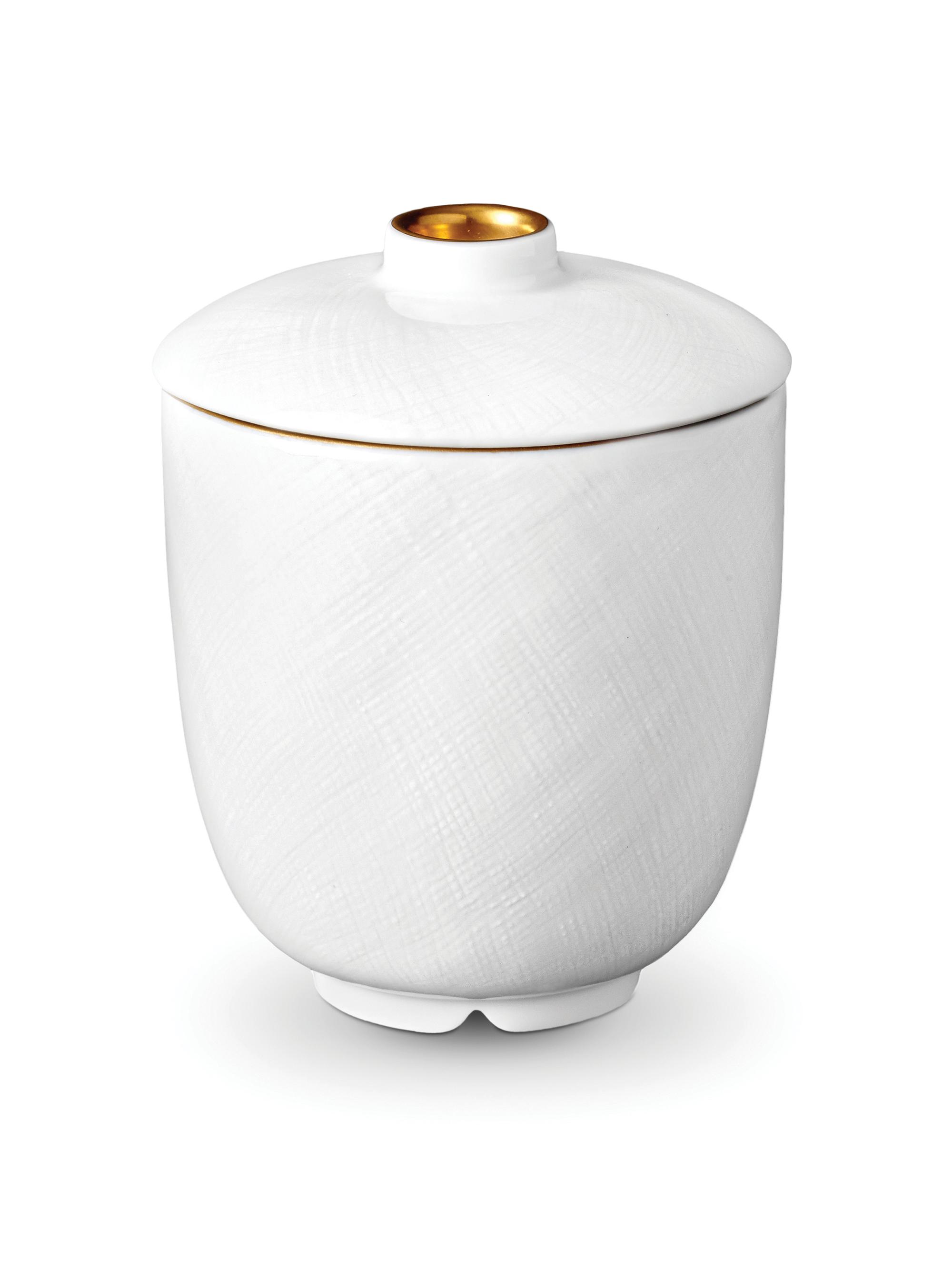 L'Objet Han 24k Gold-Trimmed Porcelain Sugar Bowl - Gold