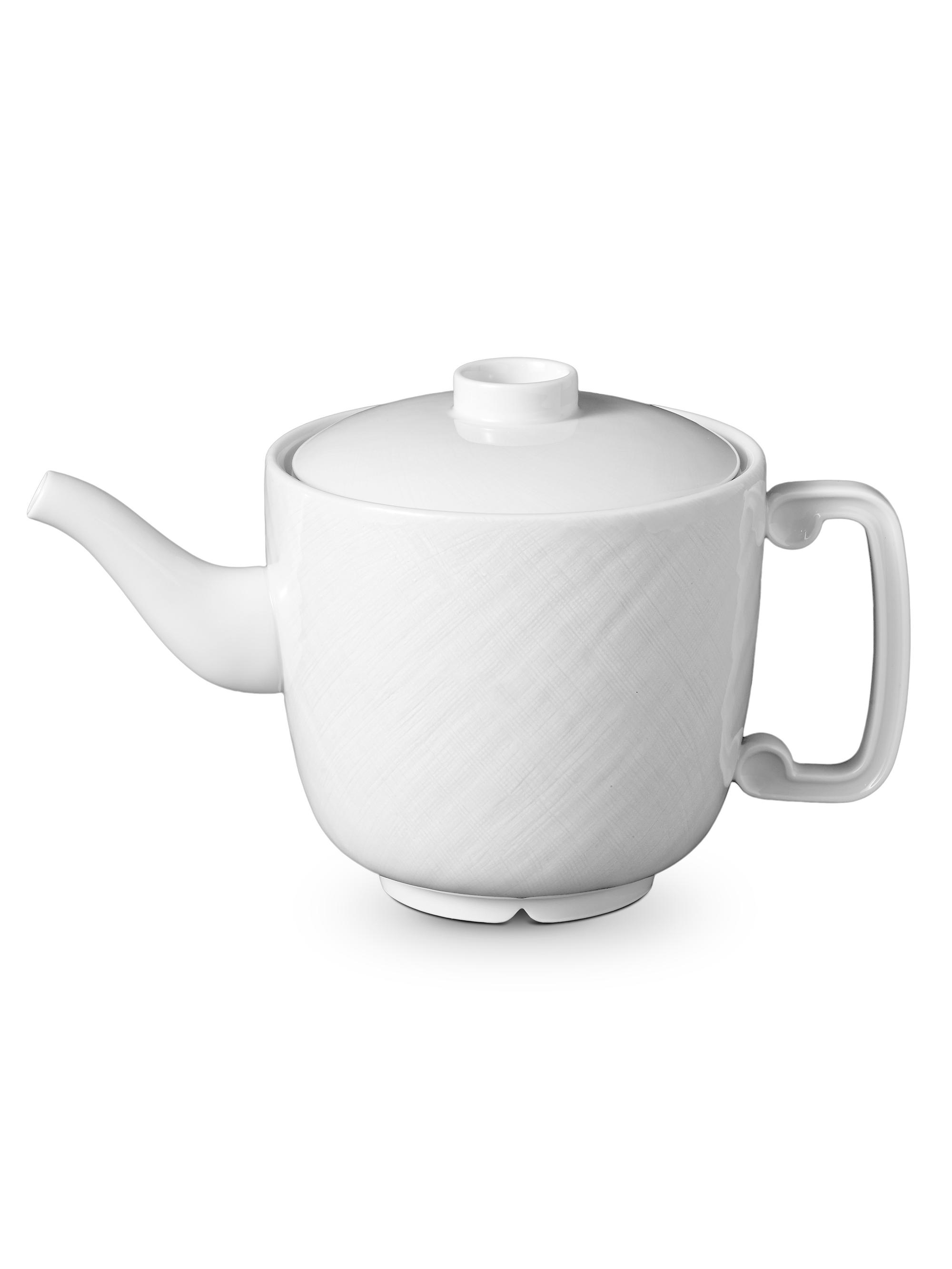 L'Objet Han 24k Gold-Trimmed Porcelain Teapot - White