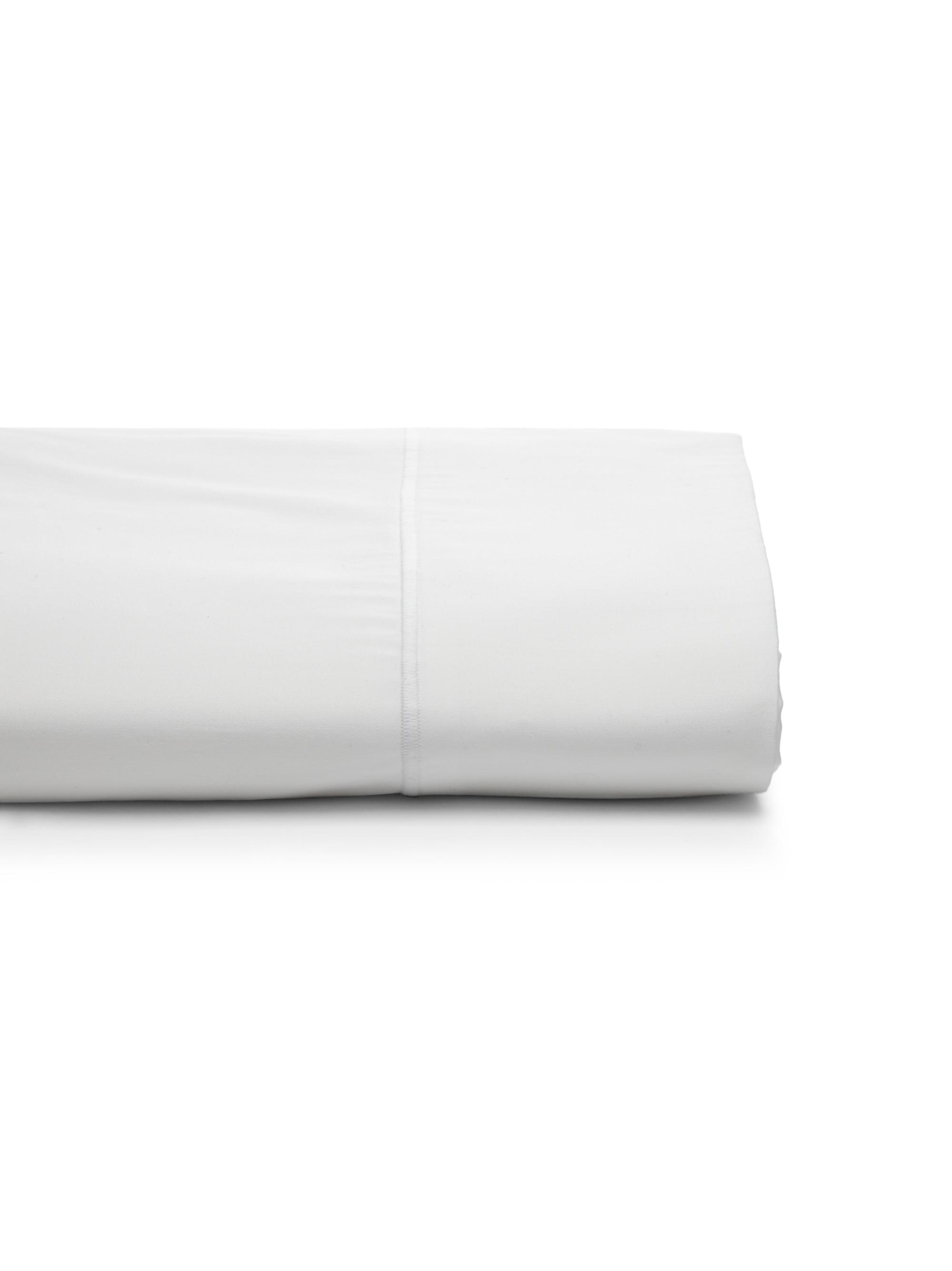 Peacock Alley Soprano Egyptian Cotton Flat Sheet - White Queen