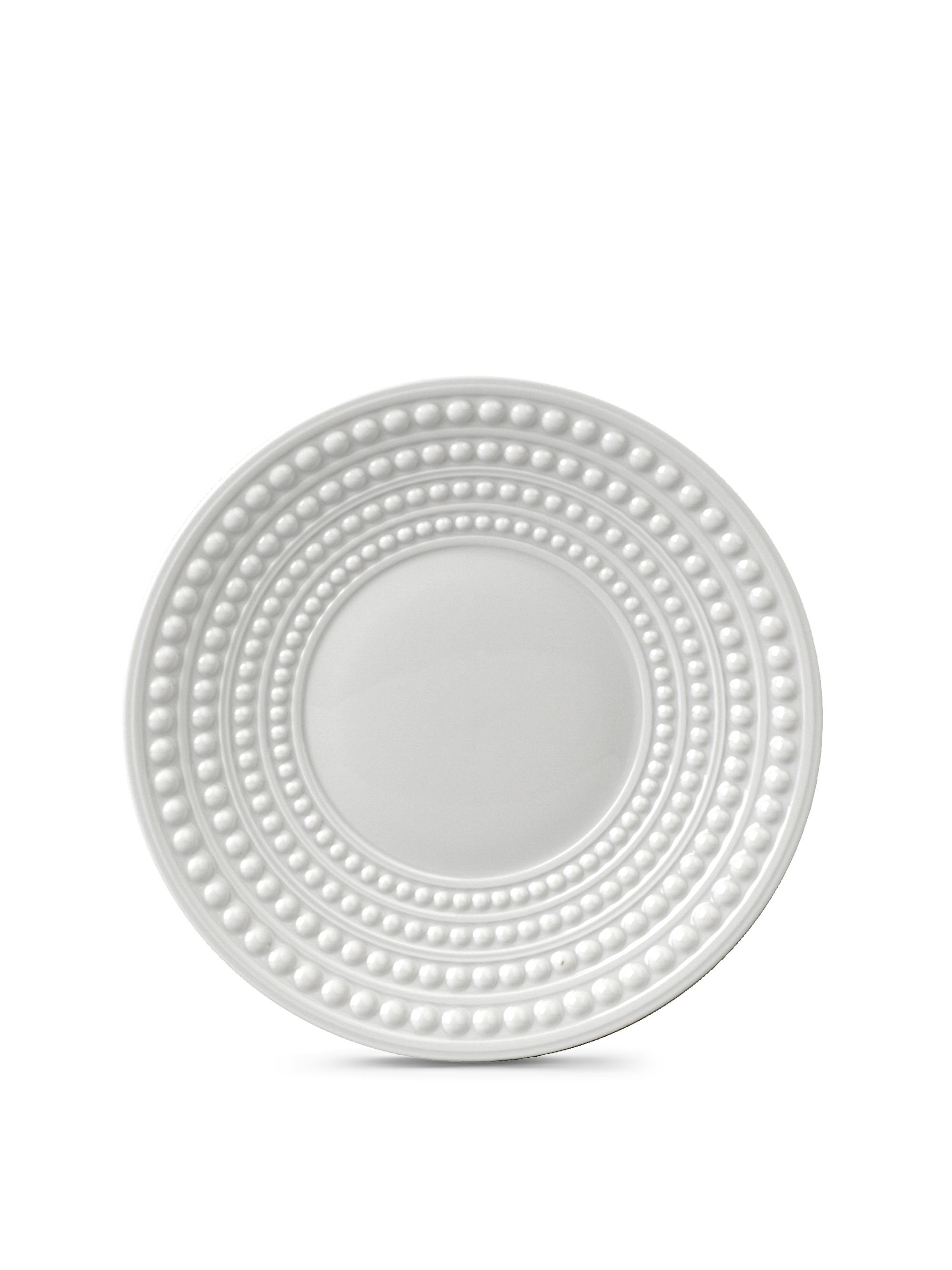 L'Objet Perlee White Saucer