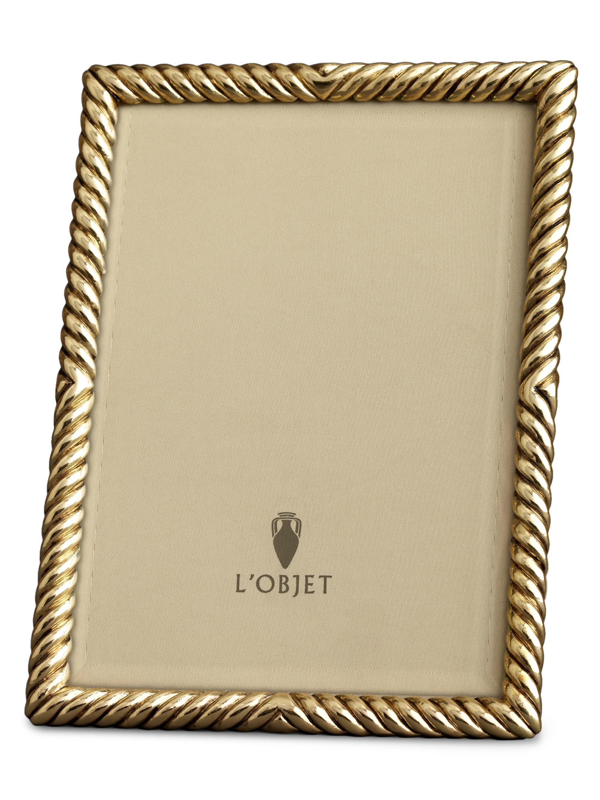 L'Objet Gold Deco Twist Frame - Gold 4 x 6