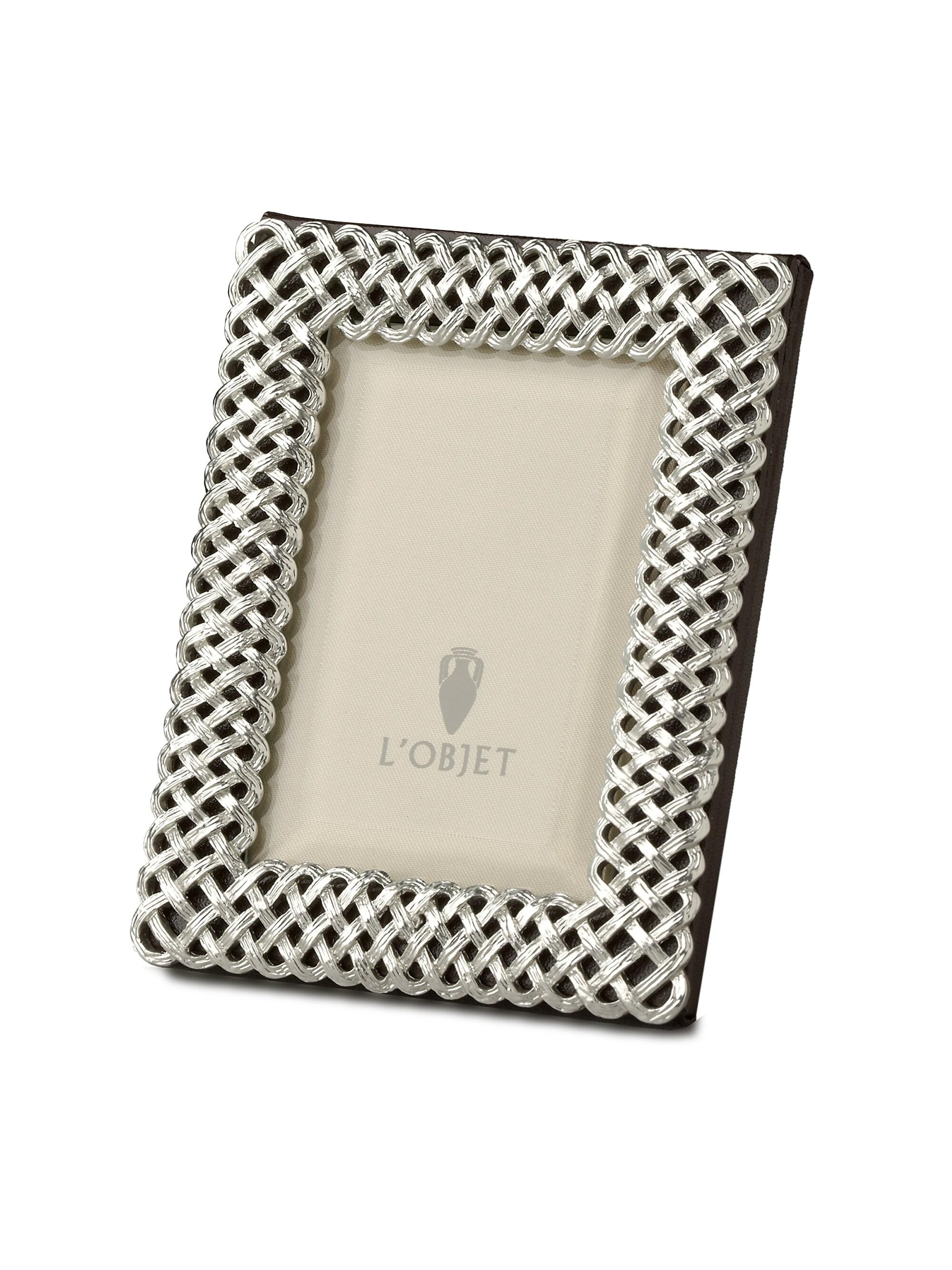 L'Objet Braid Frame/Platinum 2 x 3