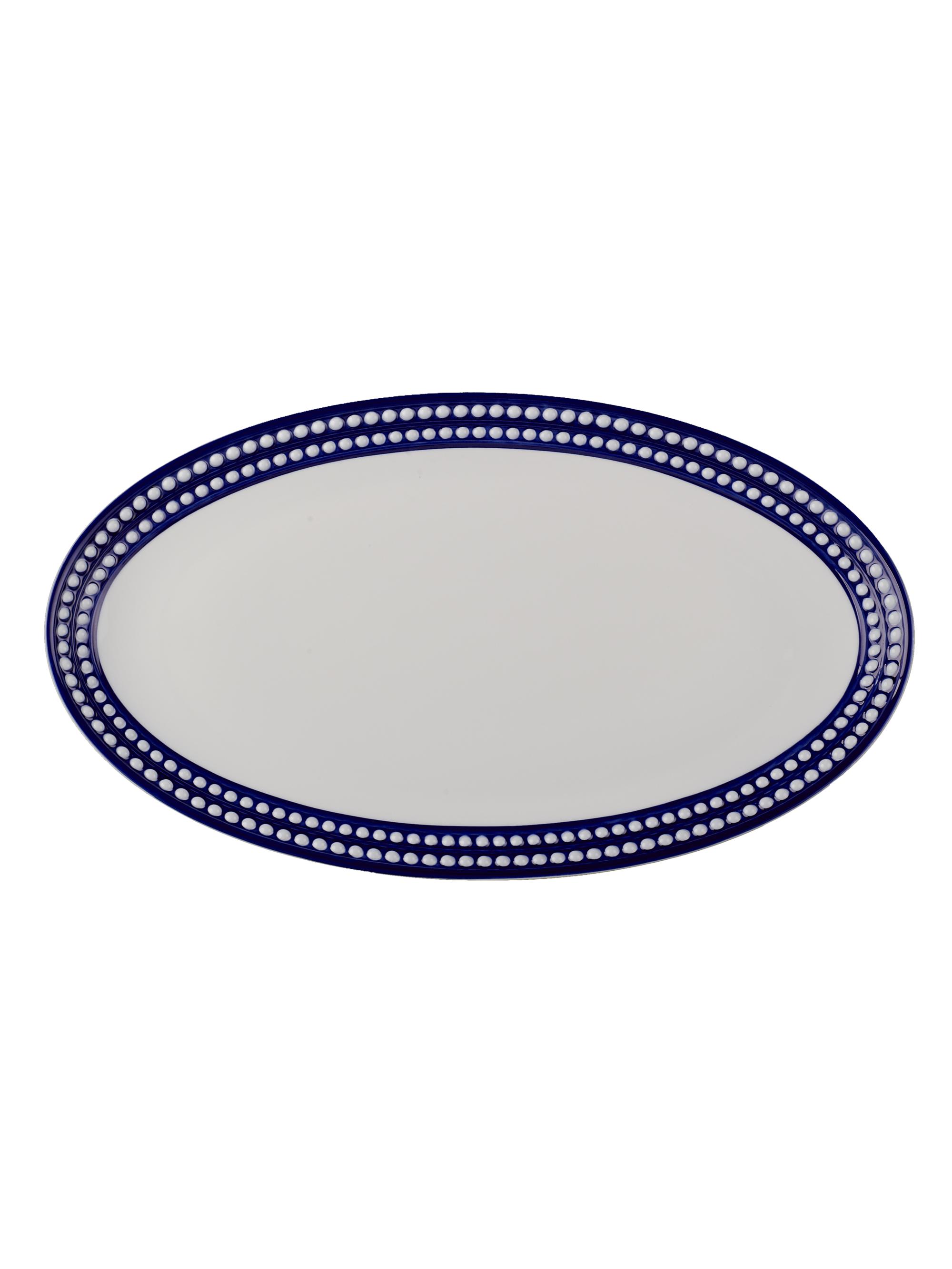 L'Objet Perlee Bleu Porcelain Platter