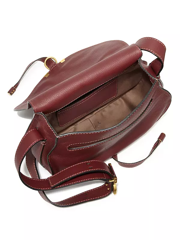Chloe Women's Small Marcie Leather Saddle Bag