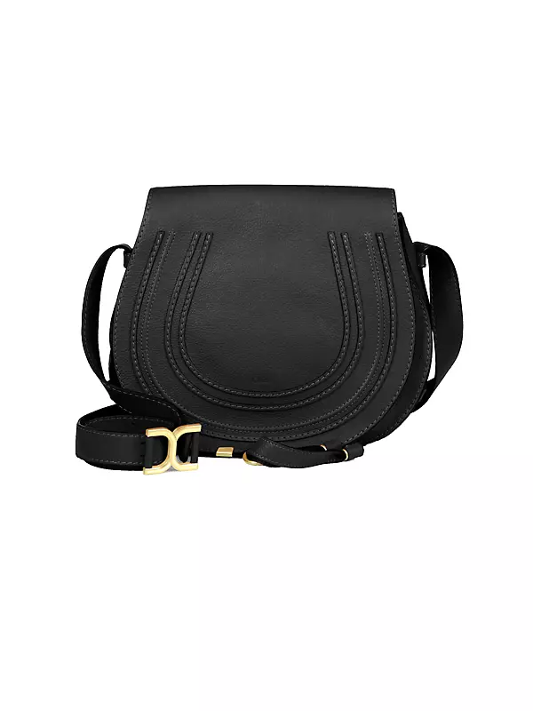 Chloé Marcie Chain Flap Hobo Bag in Black