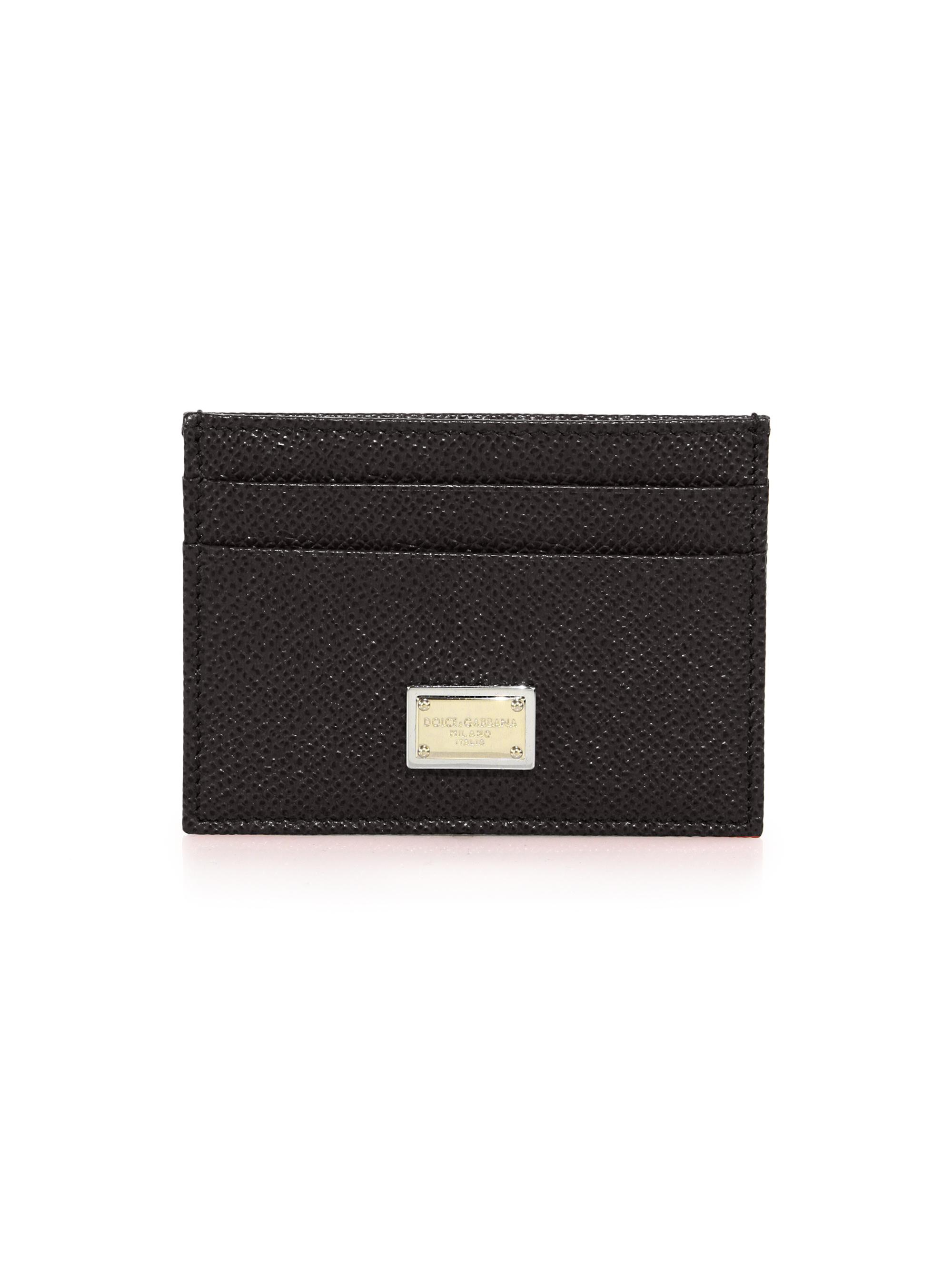 Dolce & Gabbana Women's Leather Card Holder - Black