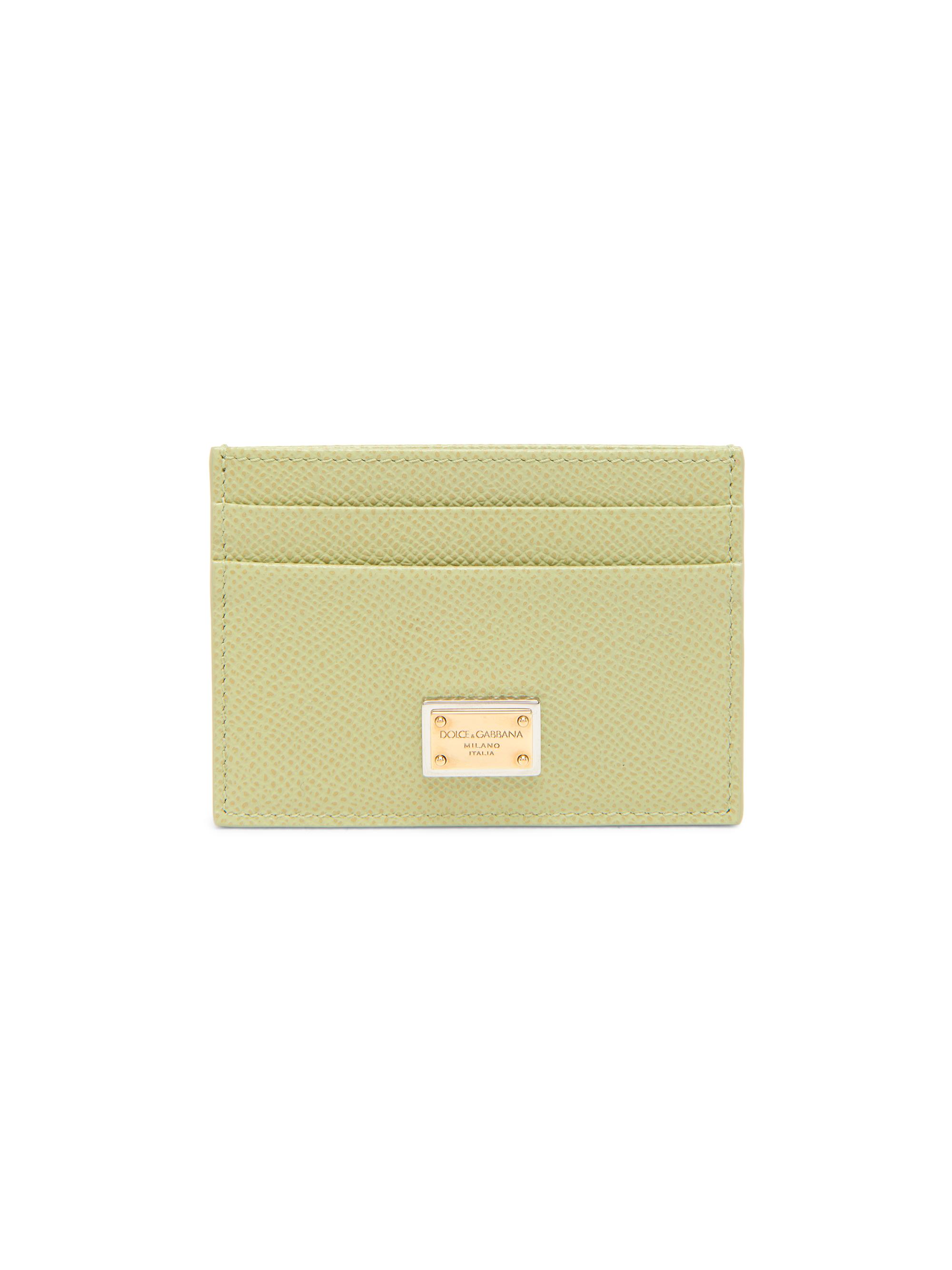 Dolce & Gabbana Women's Leather Card Holder - Salvia