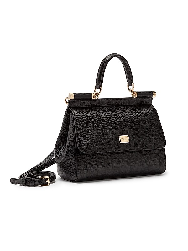 Shop Dolce&Gabbana Small Sicily Leather Top Handle Bag Shop Dolce&Gabbana Small Sicily Leather Top Handle Bag