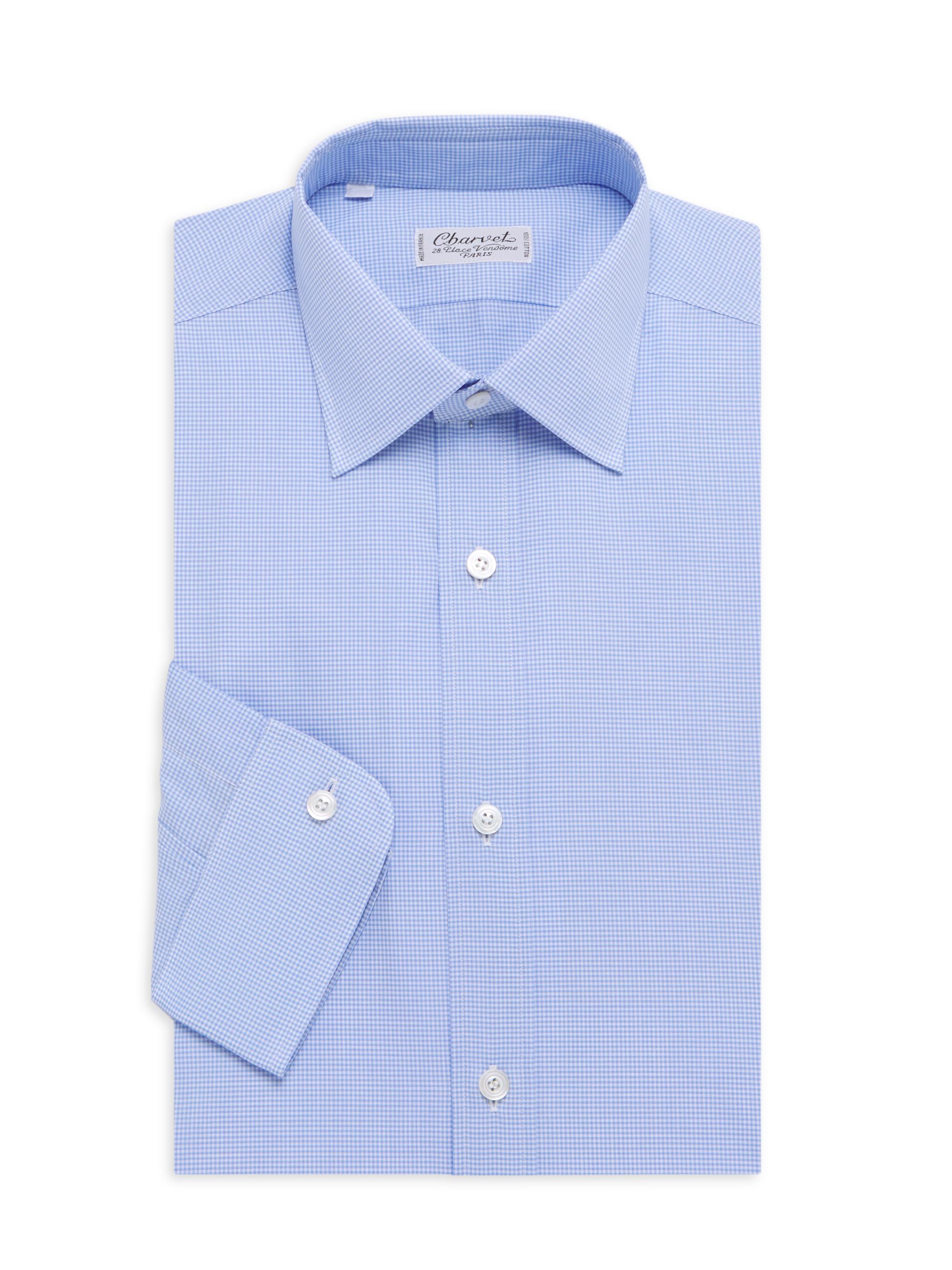 Charvet Solid Poplin Dress Shirt | Saks Fifth Avenue