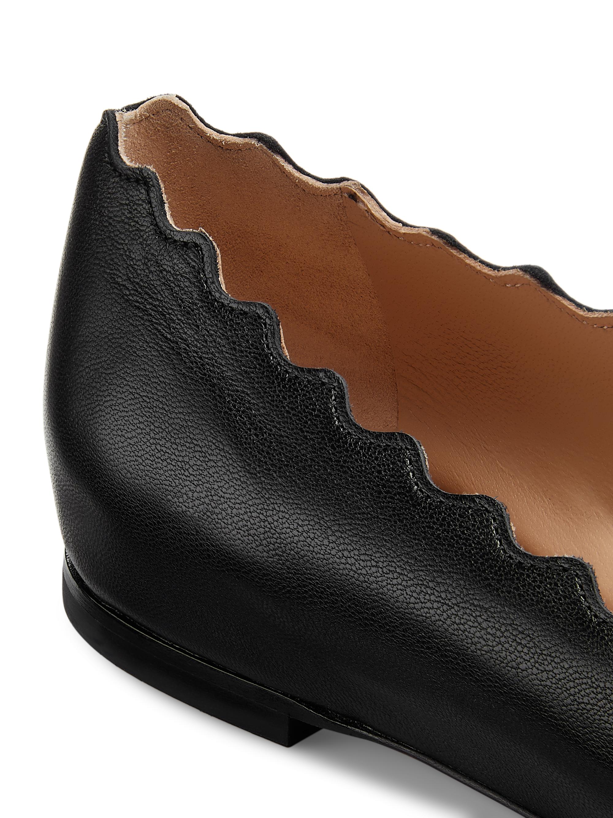 Chloé Lauren Leather Ballet Flats | Saks Fifth Avenue