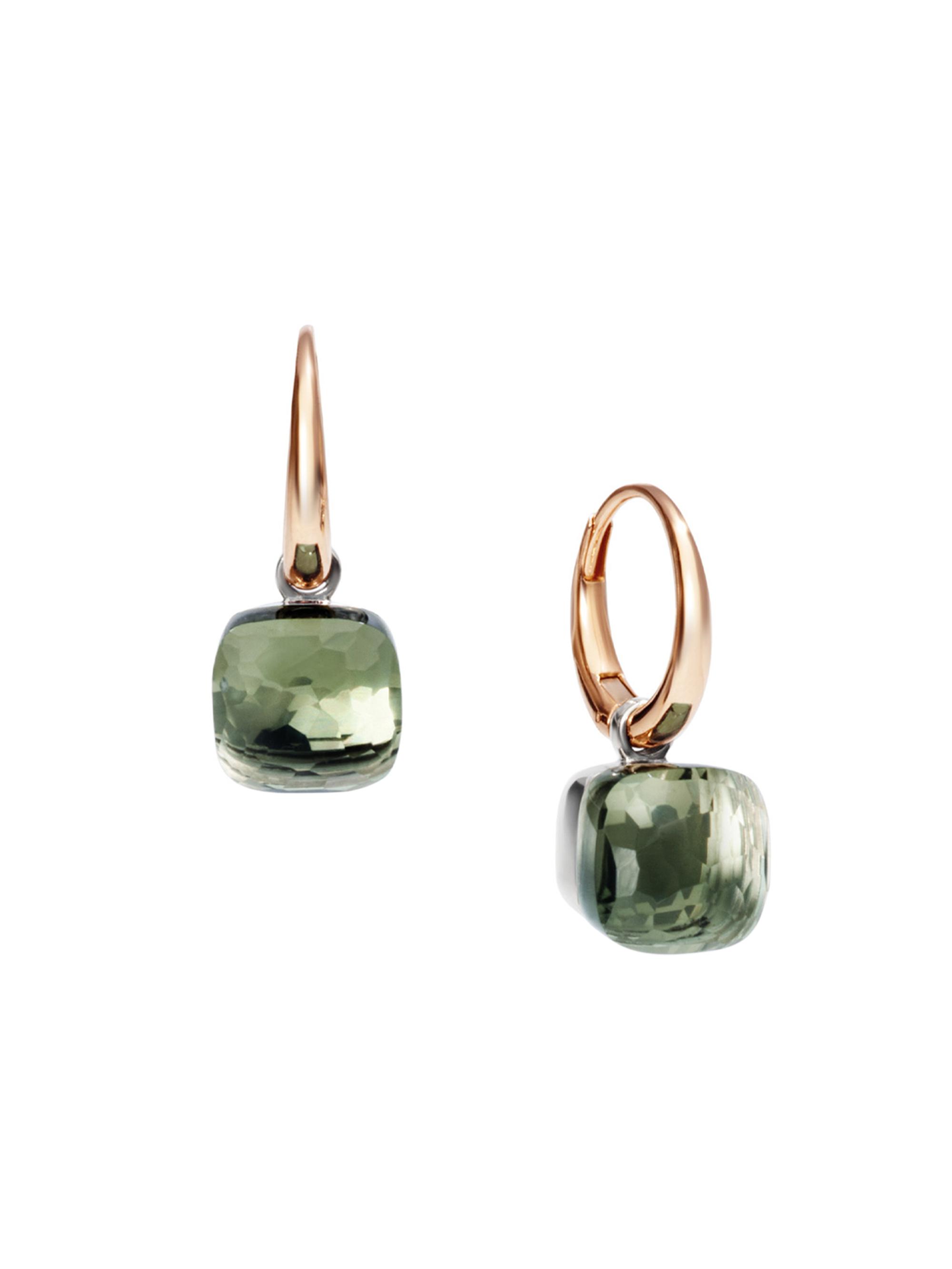 Pomellato Women's Nudo Petit Two-Tone 18K Gold & Prasiolite Drop Earrings