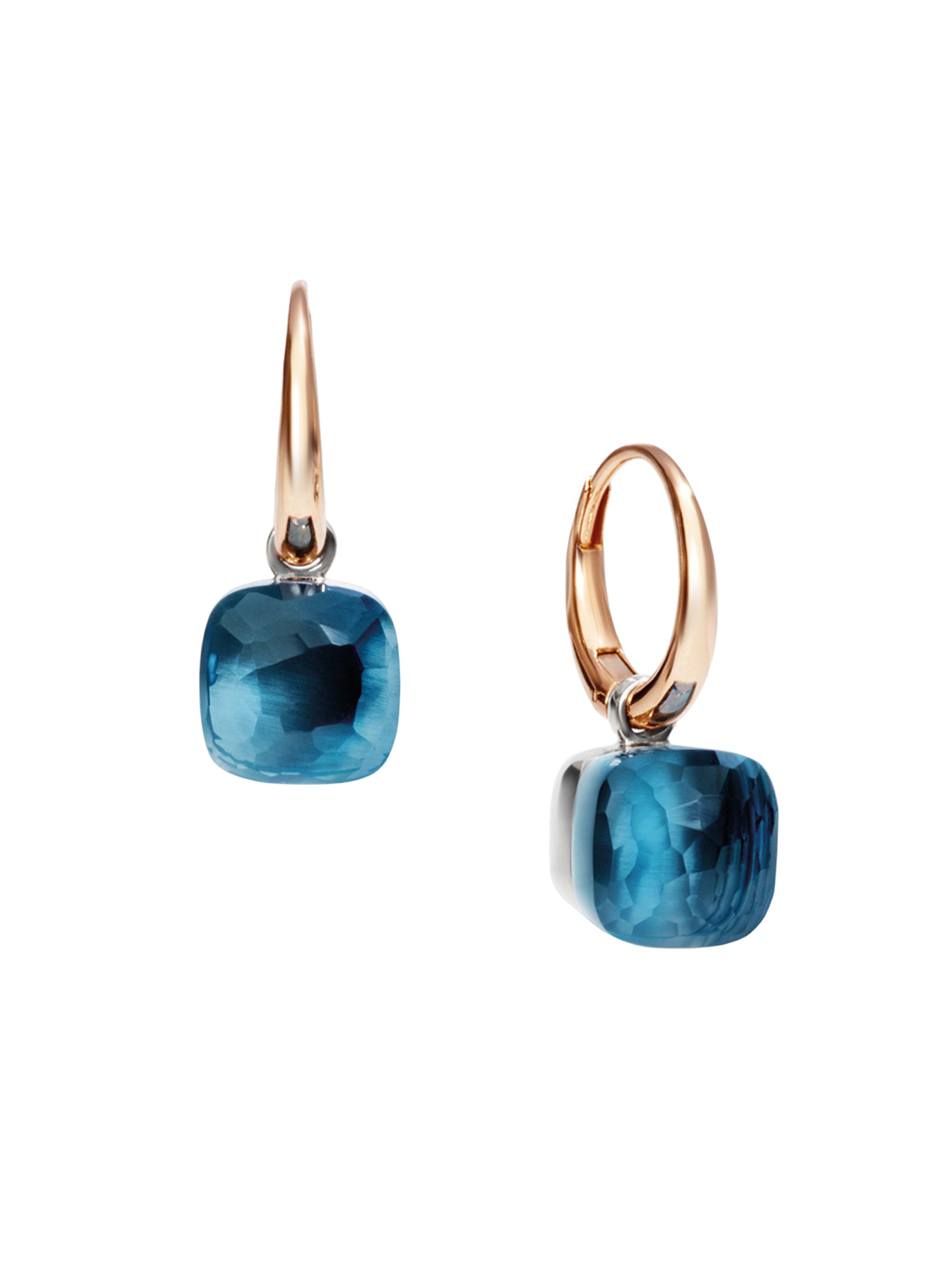 Pomellato Women's Nudo Petit Two-Tone 18K Gold & London Blue Topaz Drop Earrings