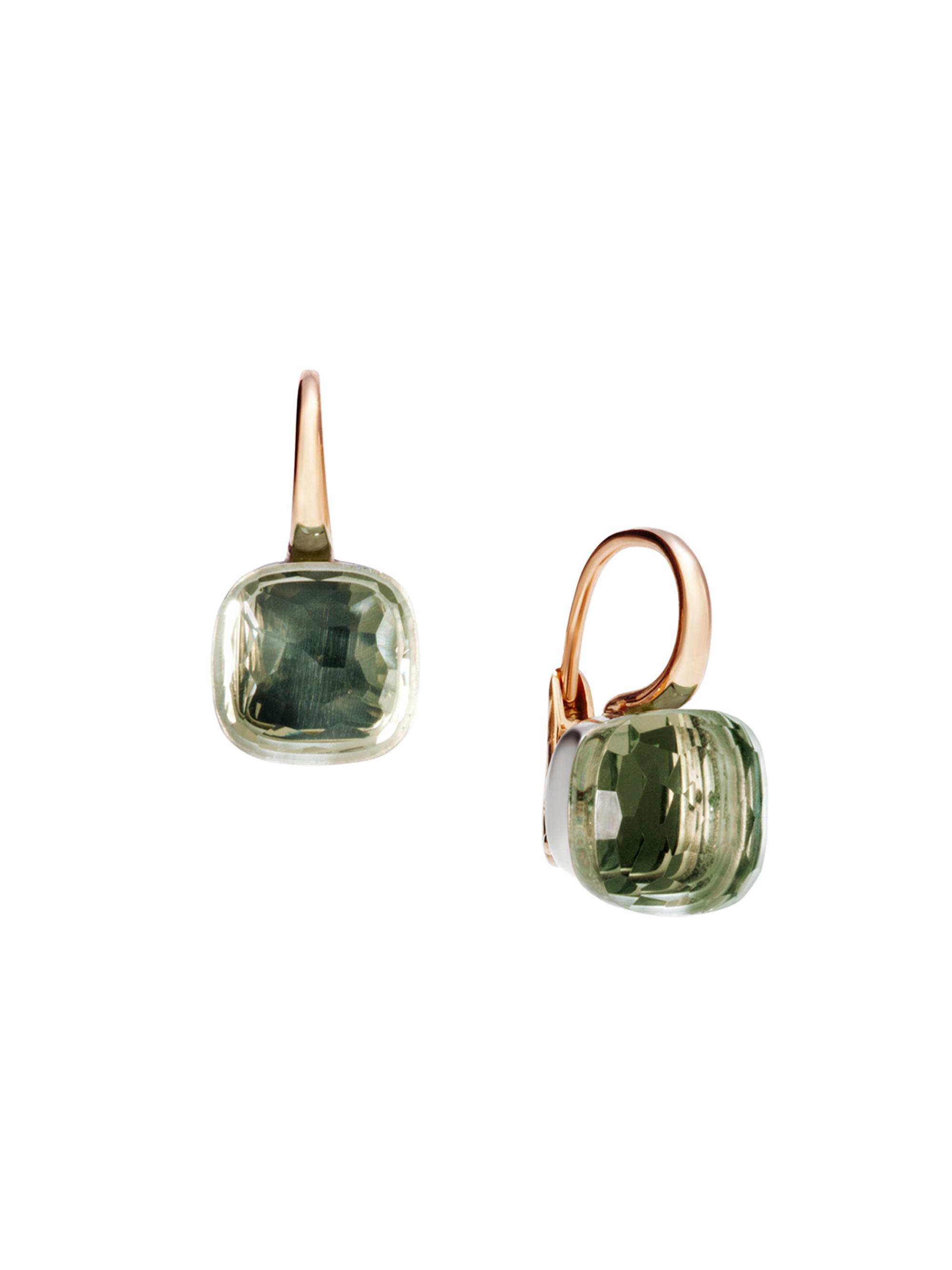 Pomellato Women's Nudo Two-Tone 18K Gold & Prasiolite Drop Earrings