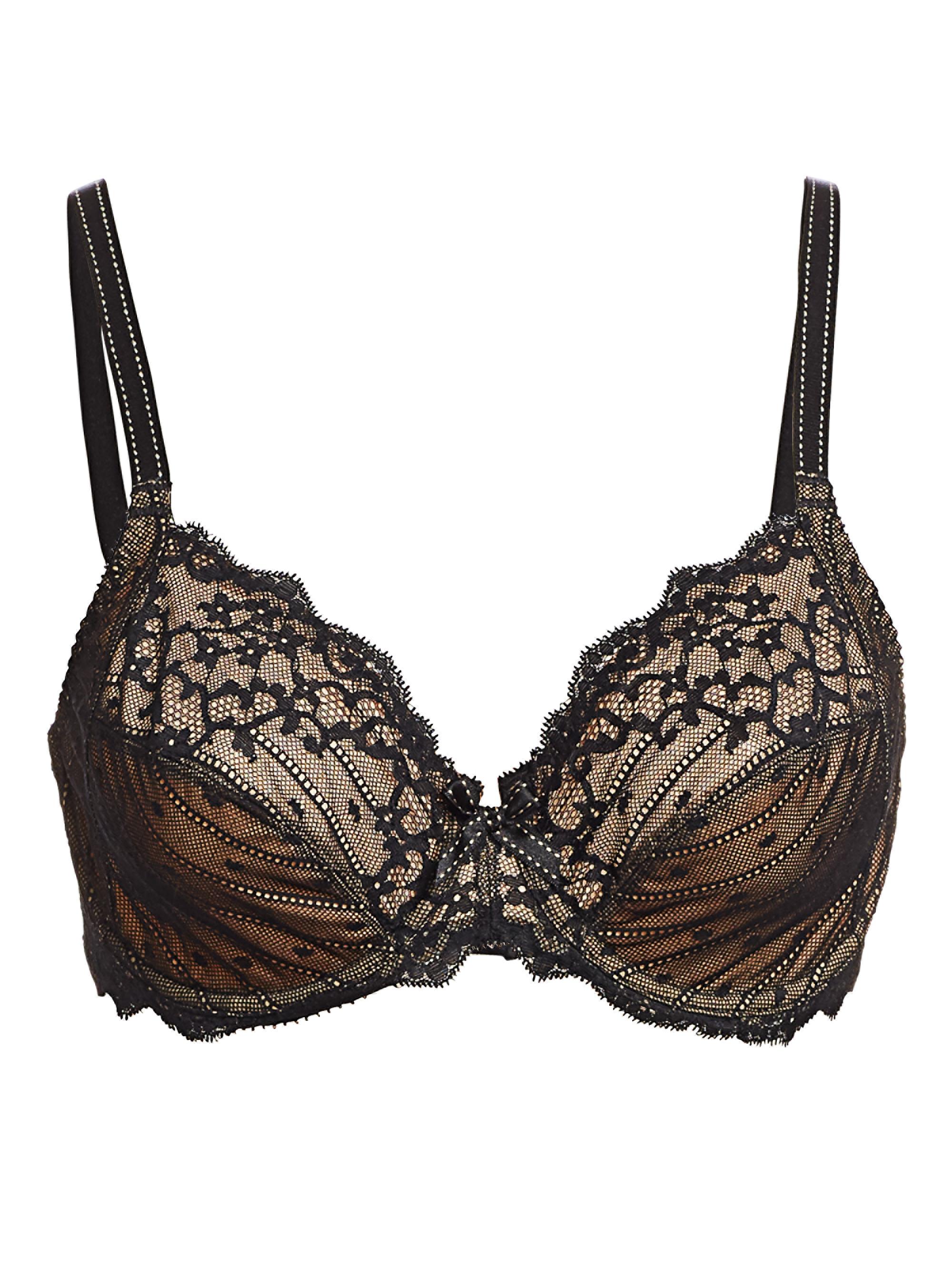 Chantelle Women's Rive Gauche Three-Part Cup Bra - Black