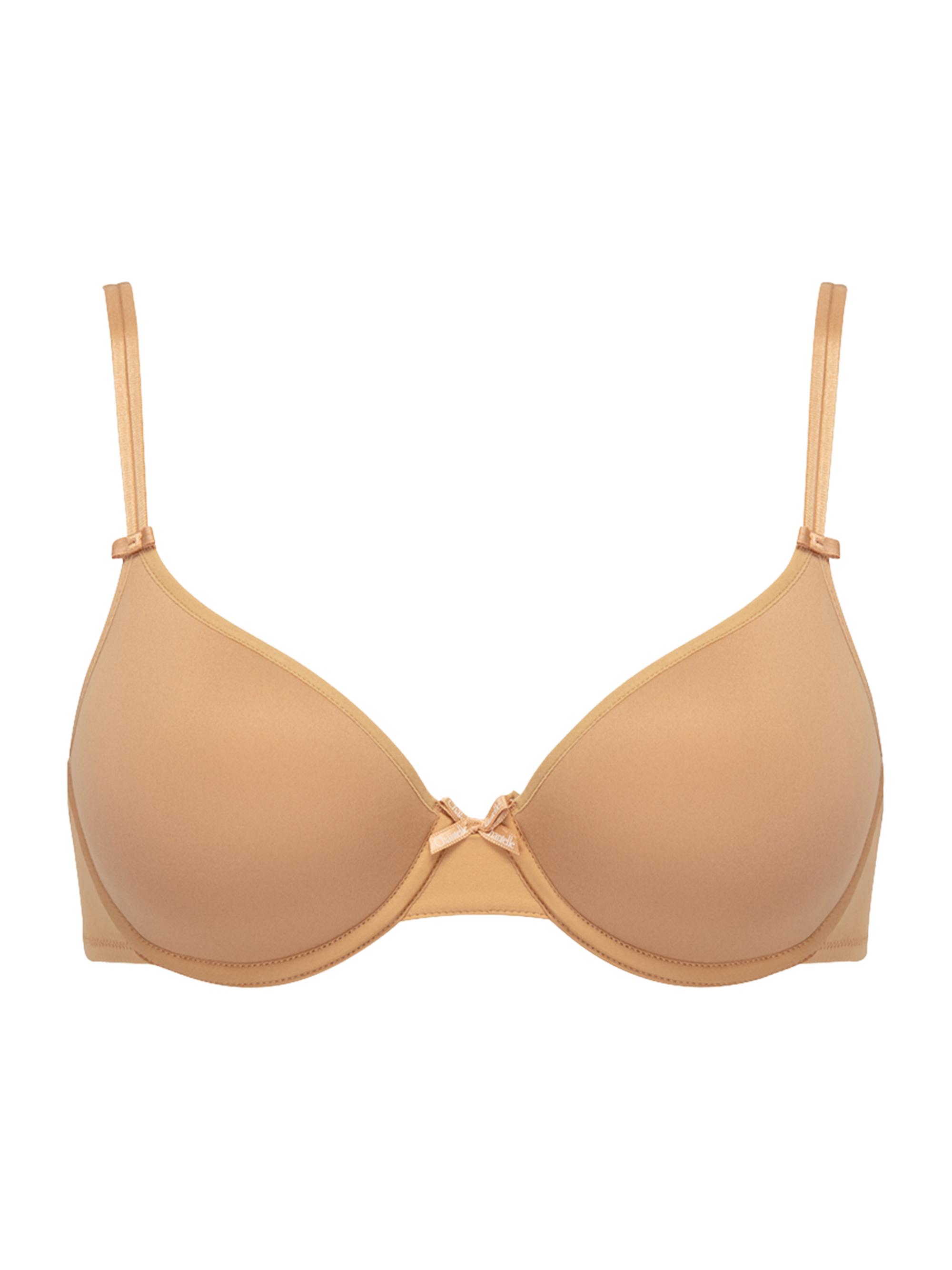 Chantelle Women's Basic Invisible Three-Quarter Memory Foam T-Shirt Bra - Toffee