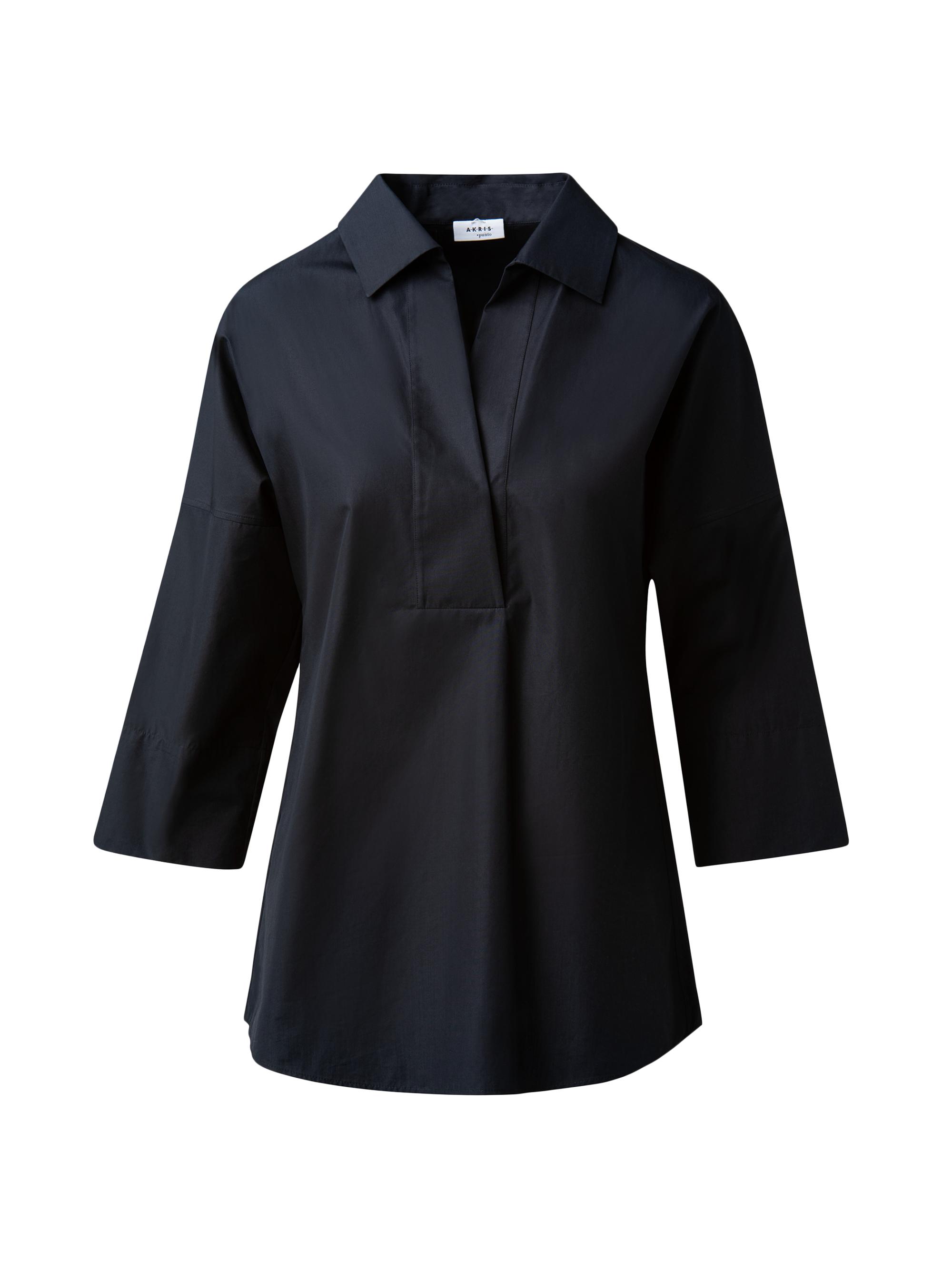 Akris punto Women's Elements Cotton Kimono Blouse - Black