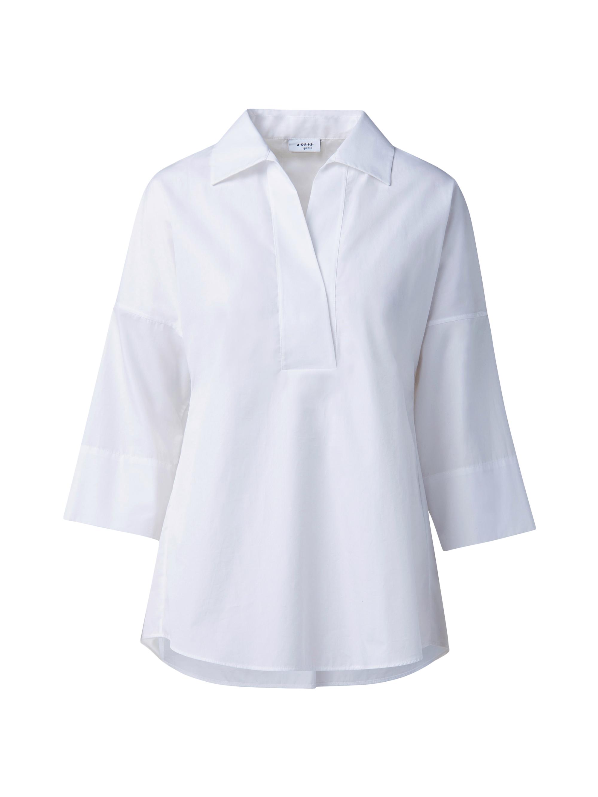 Akris punto Women's Elements Cotton Kimono Blouse - White