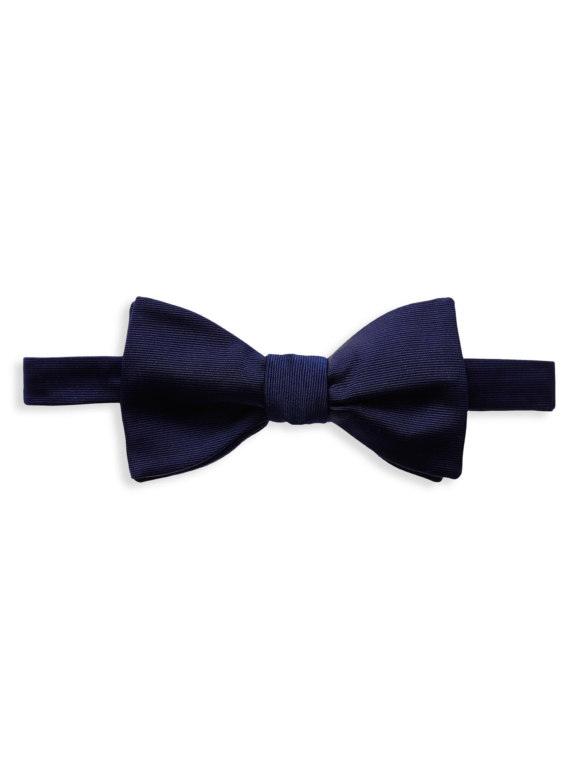 Eton Men's Silk Ready-Tied Bow Tie - Blue