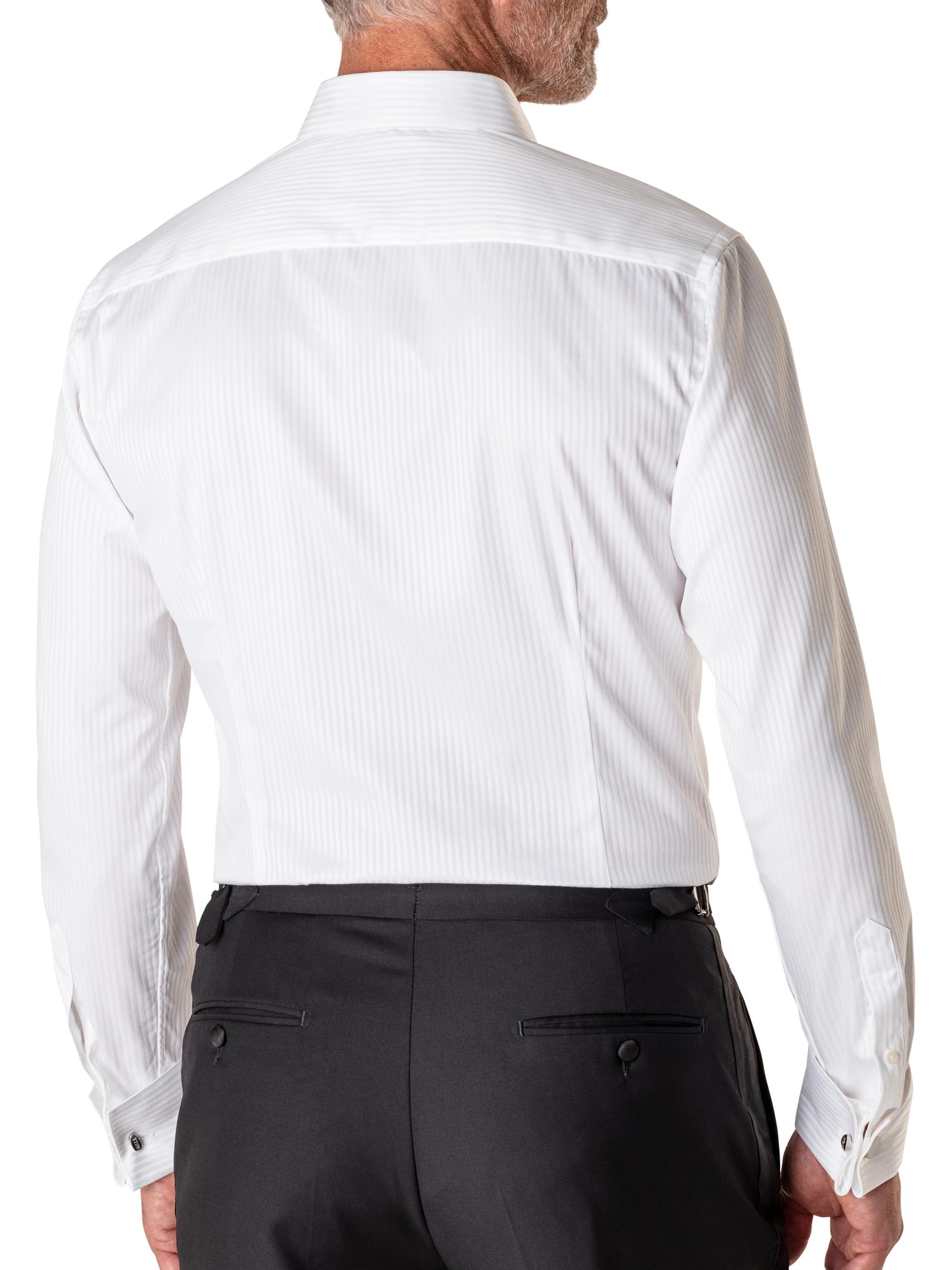 satin stripe dress shirt Delaney Satin Stripe Shirt - Silky Sheen
