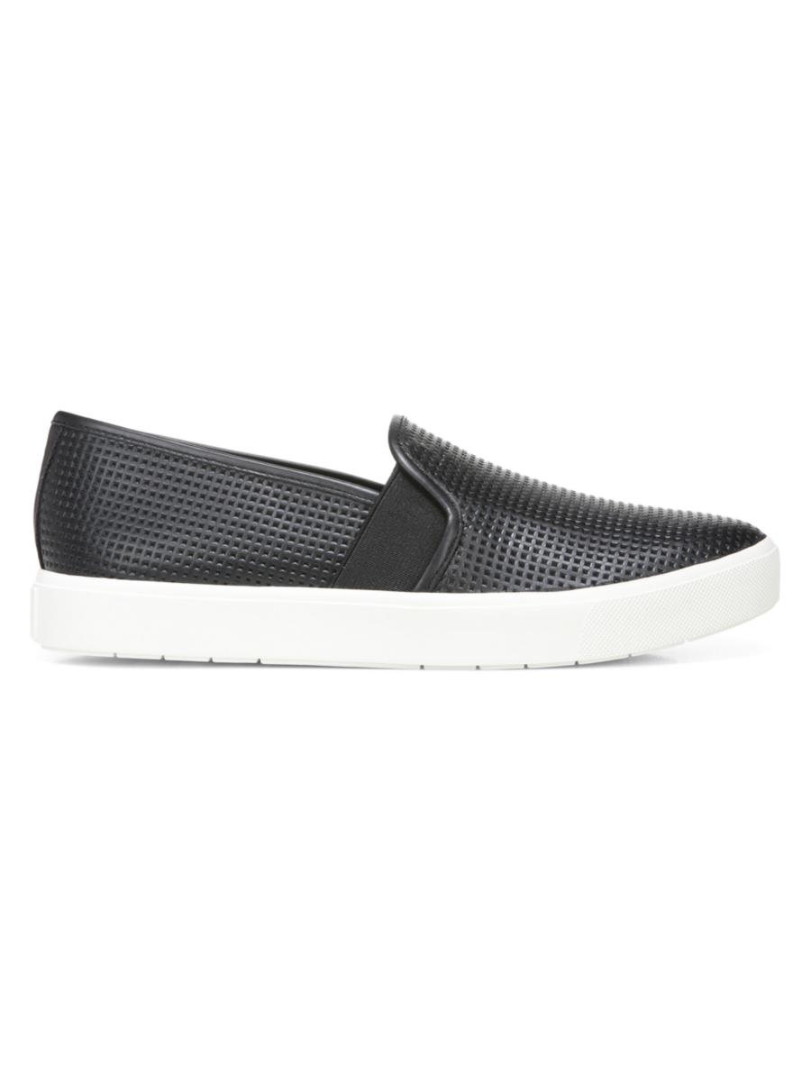 Vince Blair Perforated Leather Slip-On Sneakers | Saks Fifth Avenue