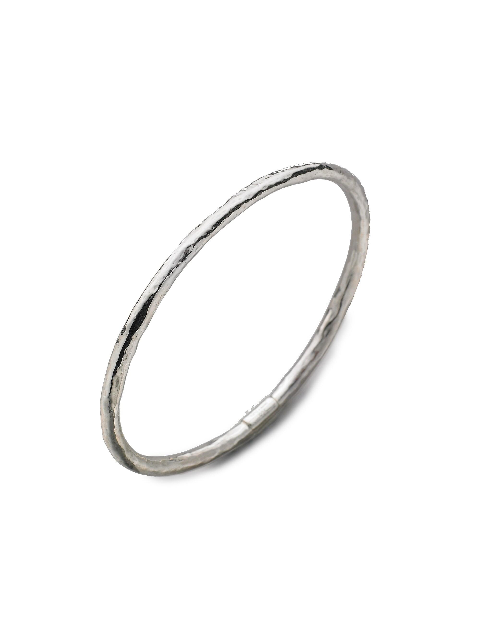 Ippolita Women's Classico Thin Sterling Silver Hammered Bangle Bracelet - Silver