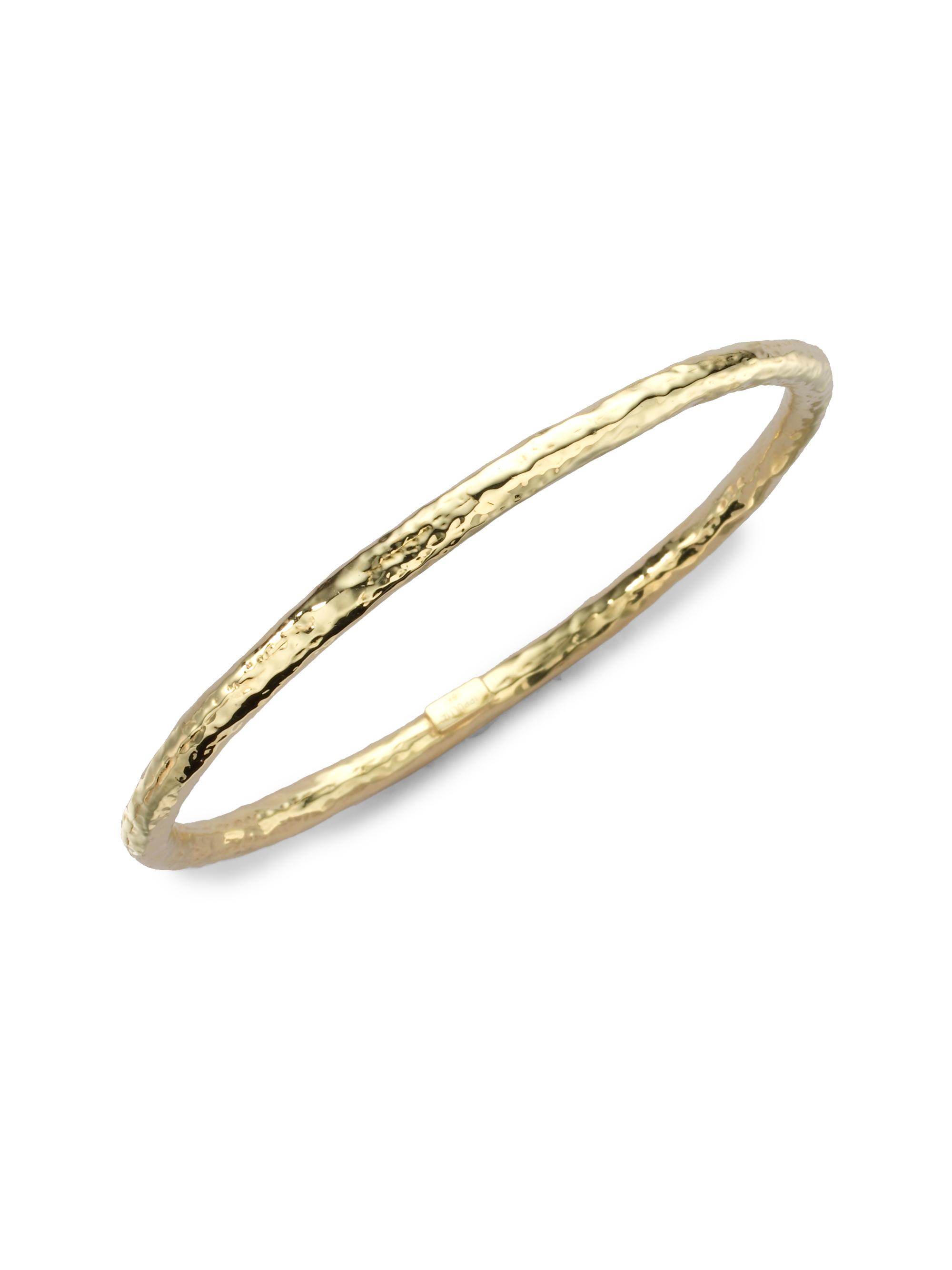 Ippolita Women's Classico 18K Yellow Gold Hammered Bangle Bracelet - Gold