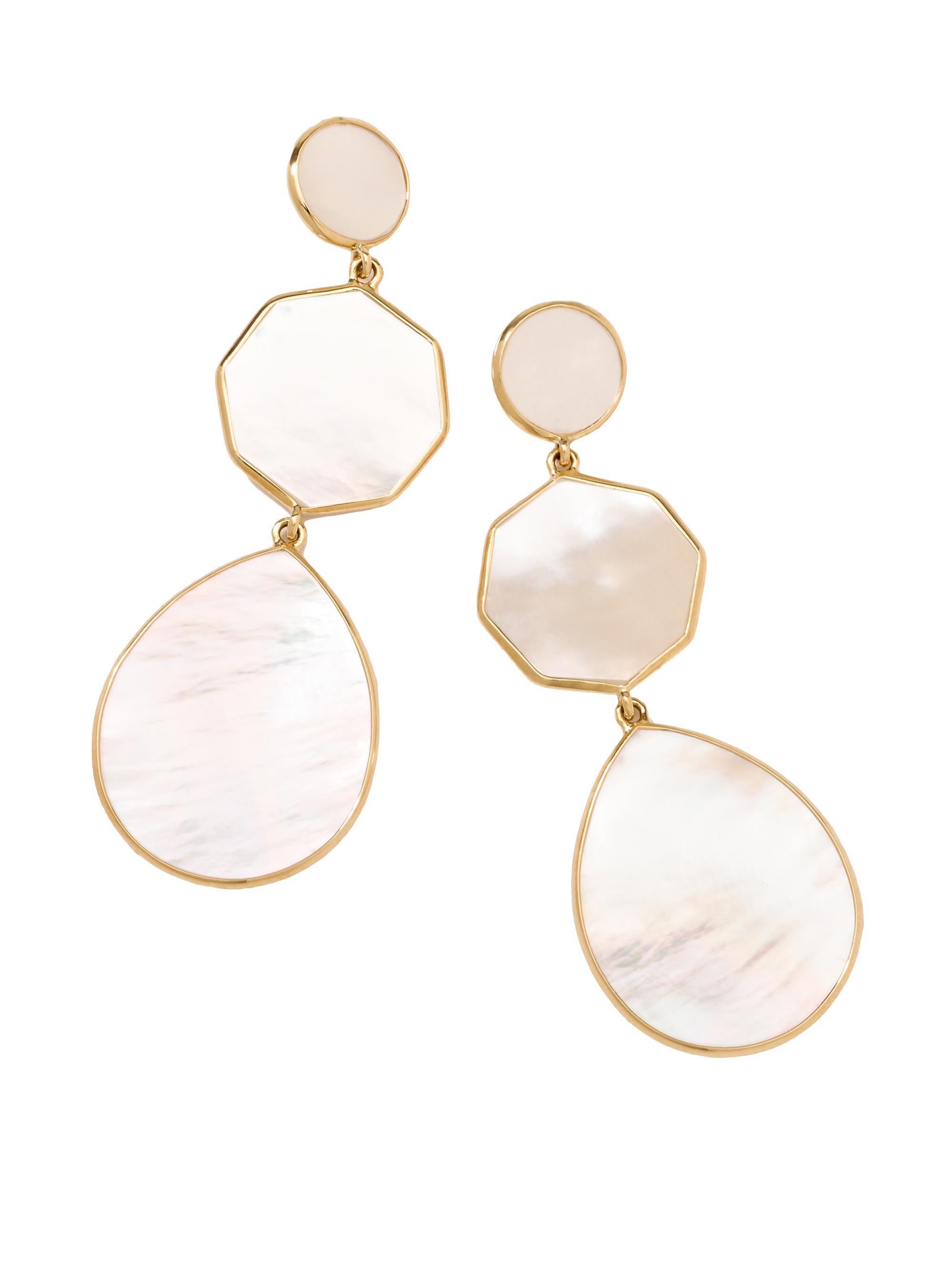 Ippolita Women's Polished Rock Candy Crazy 8'S 18K Yellow Gold & Mother-Of-Pearl Triple-Drop Earrings - Mother Of Pearl
