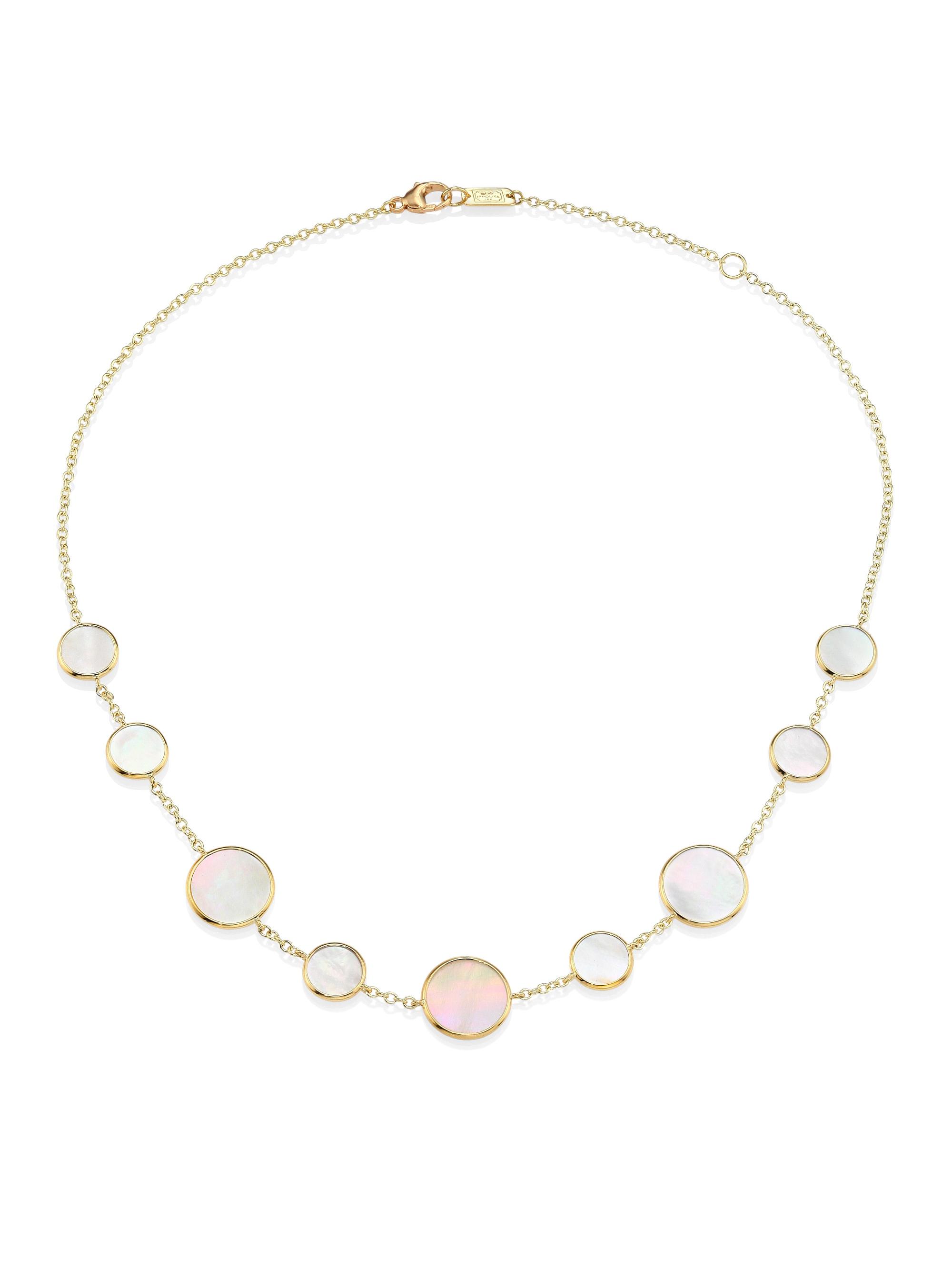 Ippolita Women's Polished Rock Candy 18K Yellow Gold & Mother-Of-Pearl Necklace - Gold