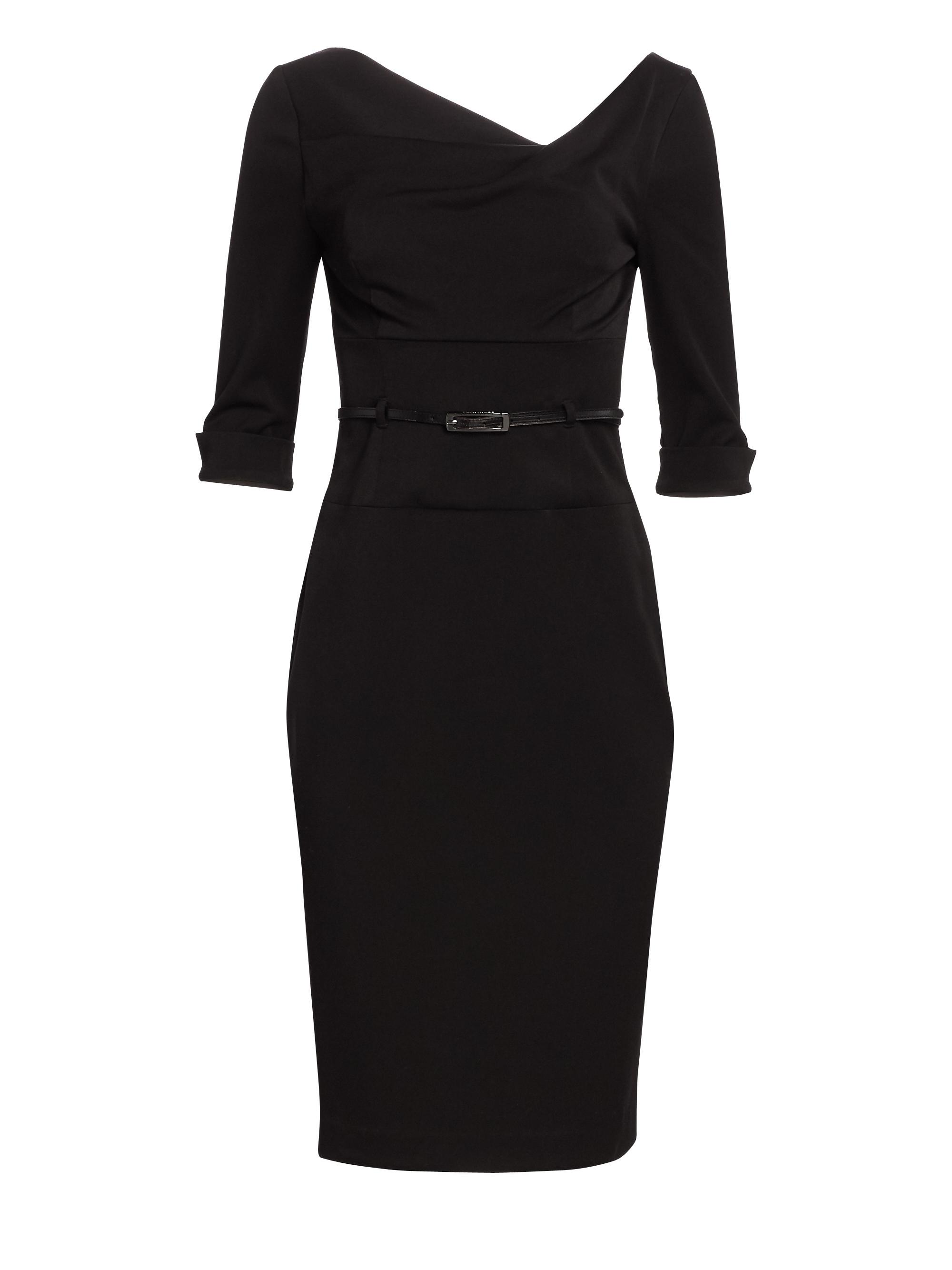 Black Halo Jackie O Three-Quarter Sleeve Dress Saks Fifth Avenue