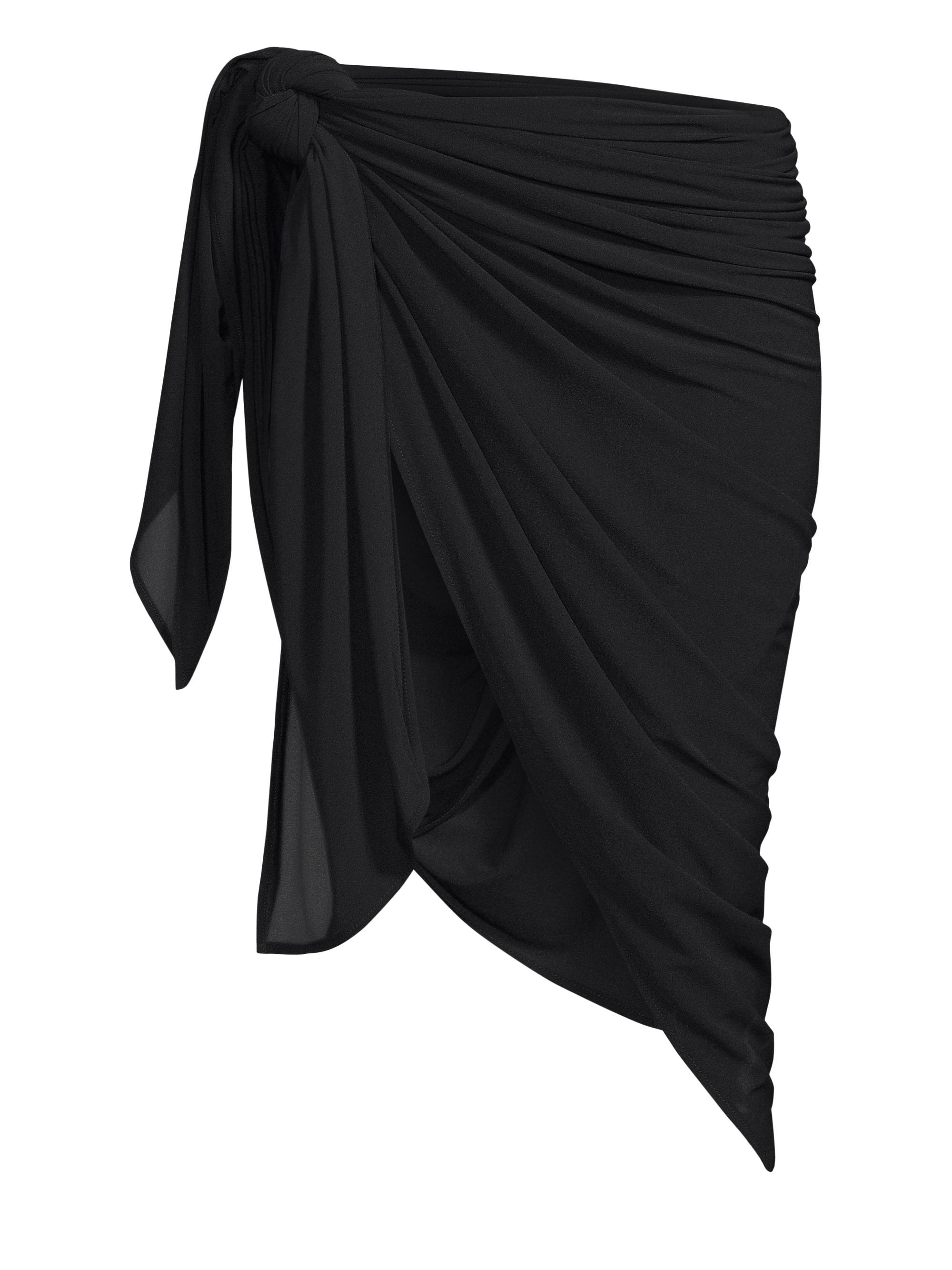 Norma Kamali Women's Ernie Multi-Way Oversized Sarong - Black