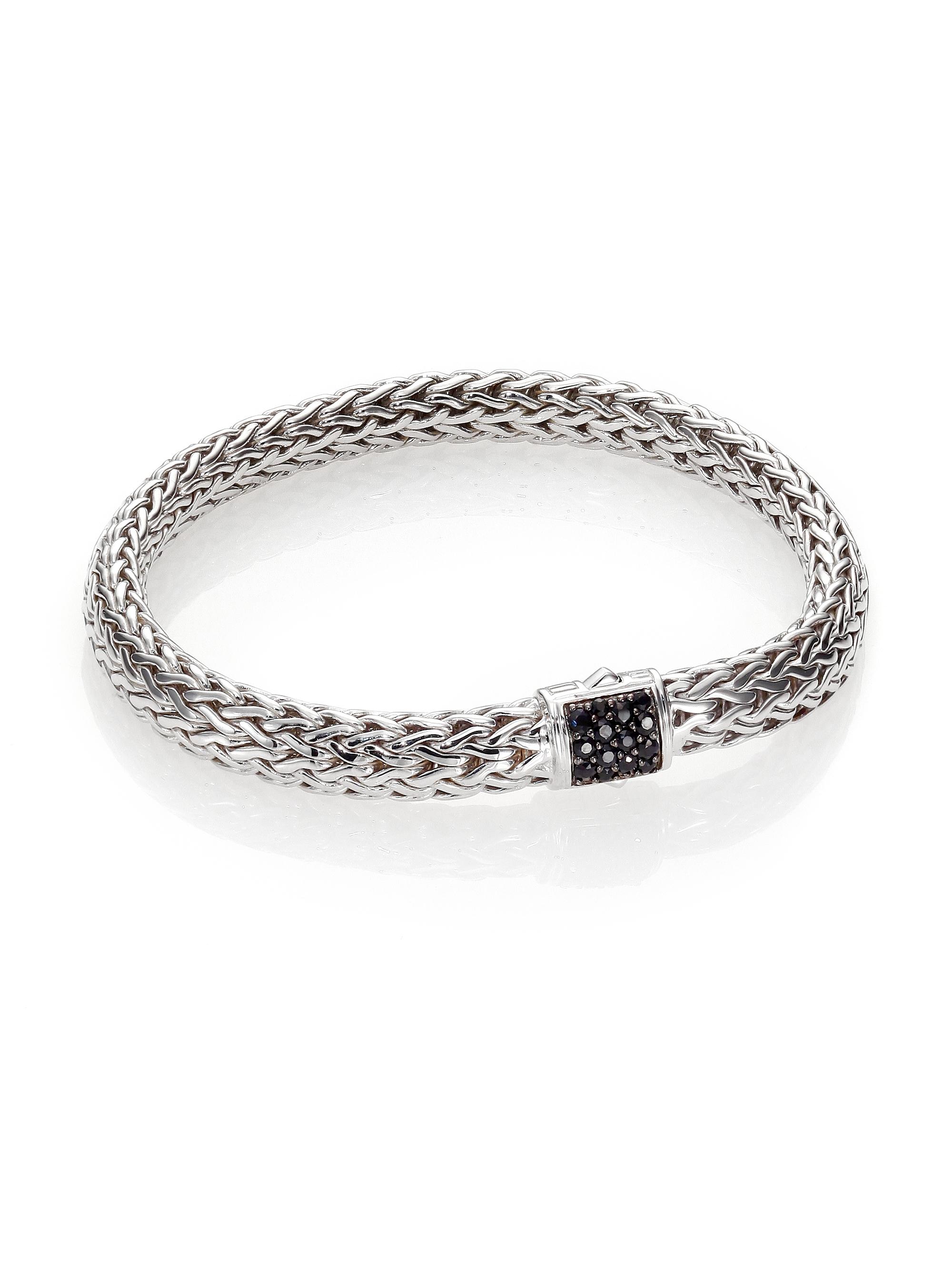 John Hardy Women's Classic Chain Sterling Silver & Black Sapphire Bracelet - Black Sapphire