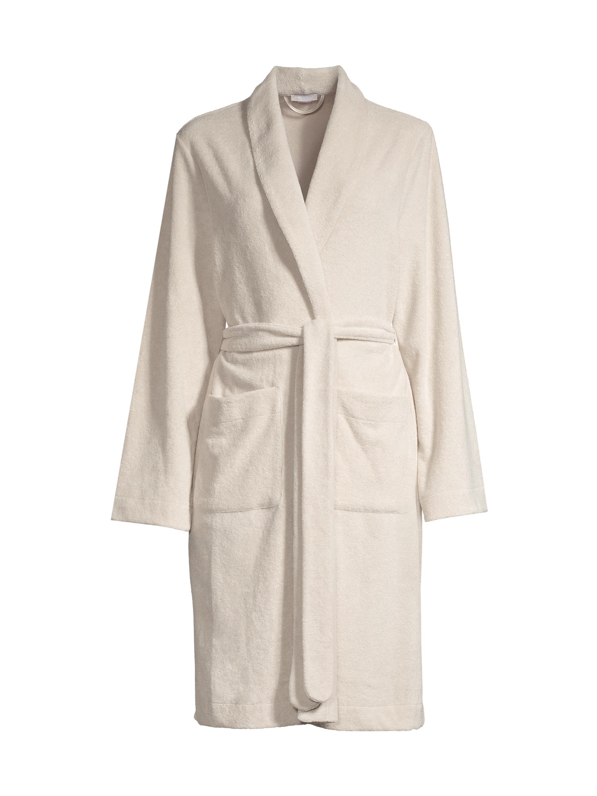 Hanro Women's Plush Wrap Robe - Moonlight