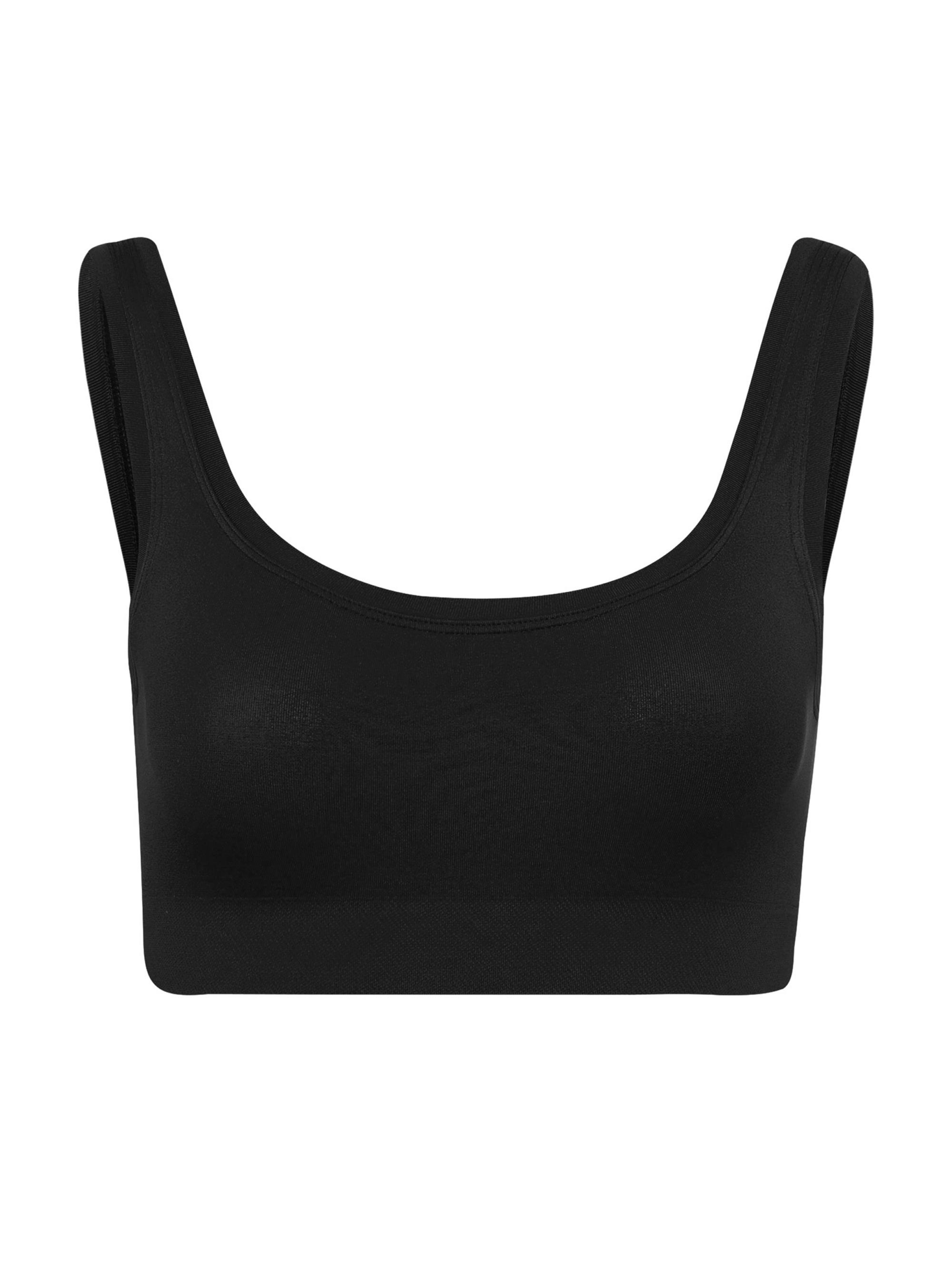 Hanro Women's Touch Feeling Crop Top - Black