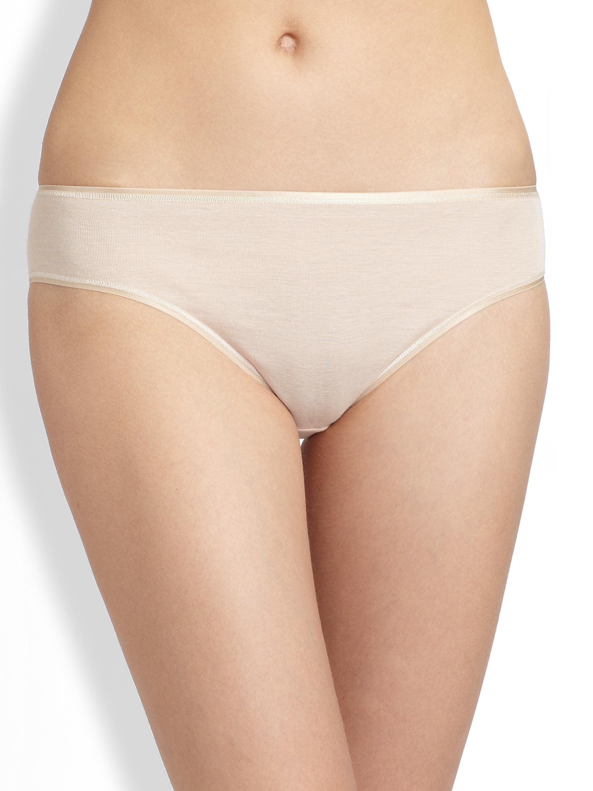 Hanro Women's Cotton Seamless High-Cut Full Brief - Skin